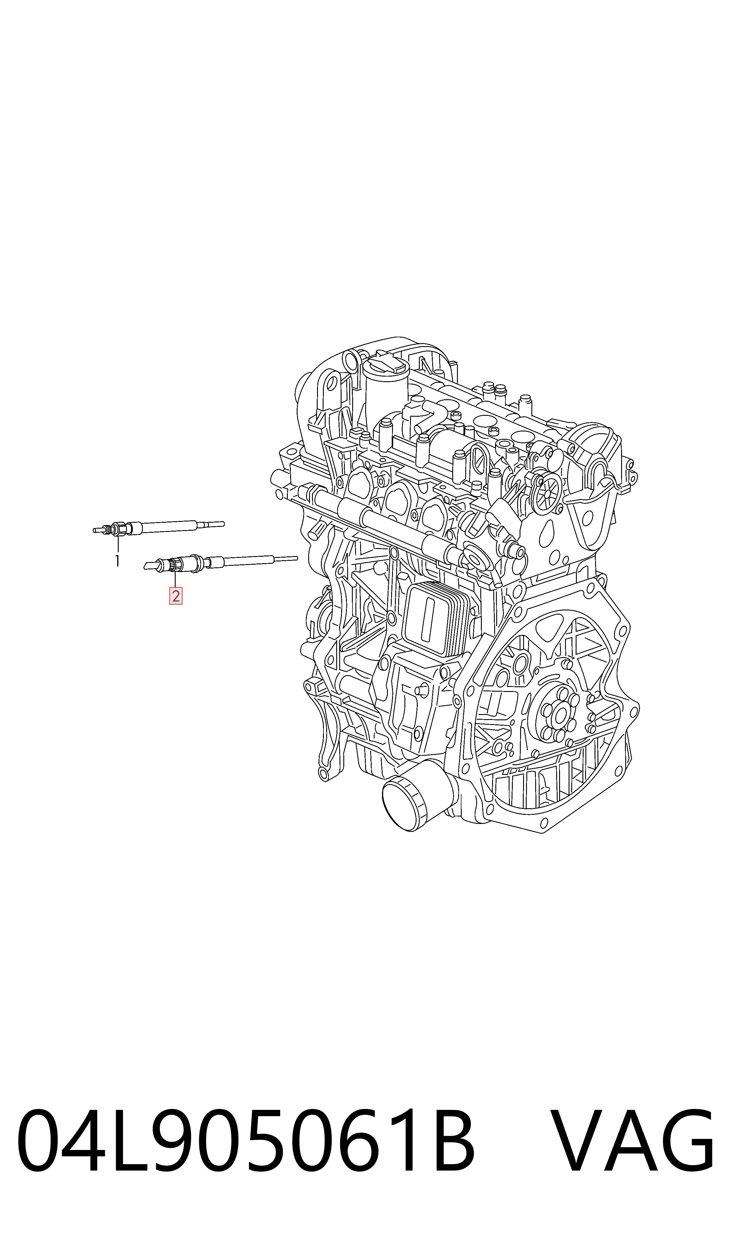04L905061B VAG Свічки розжарювання