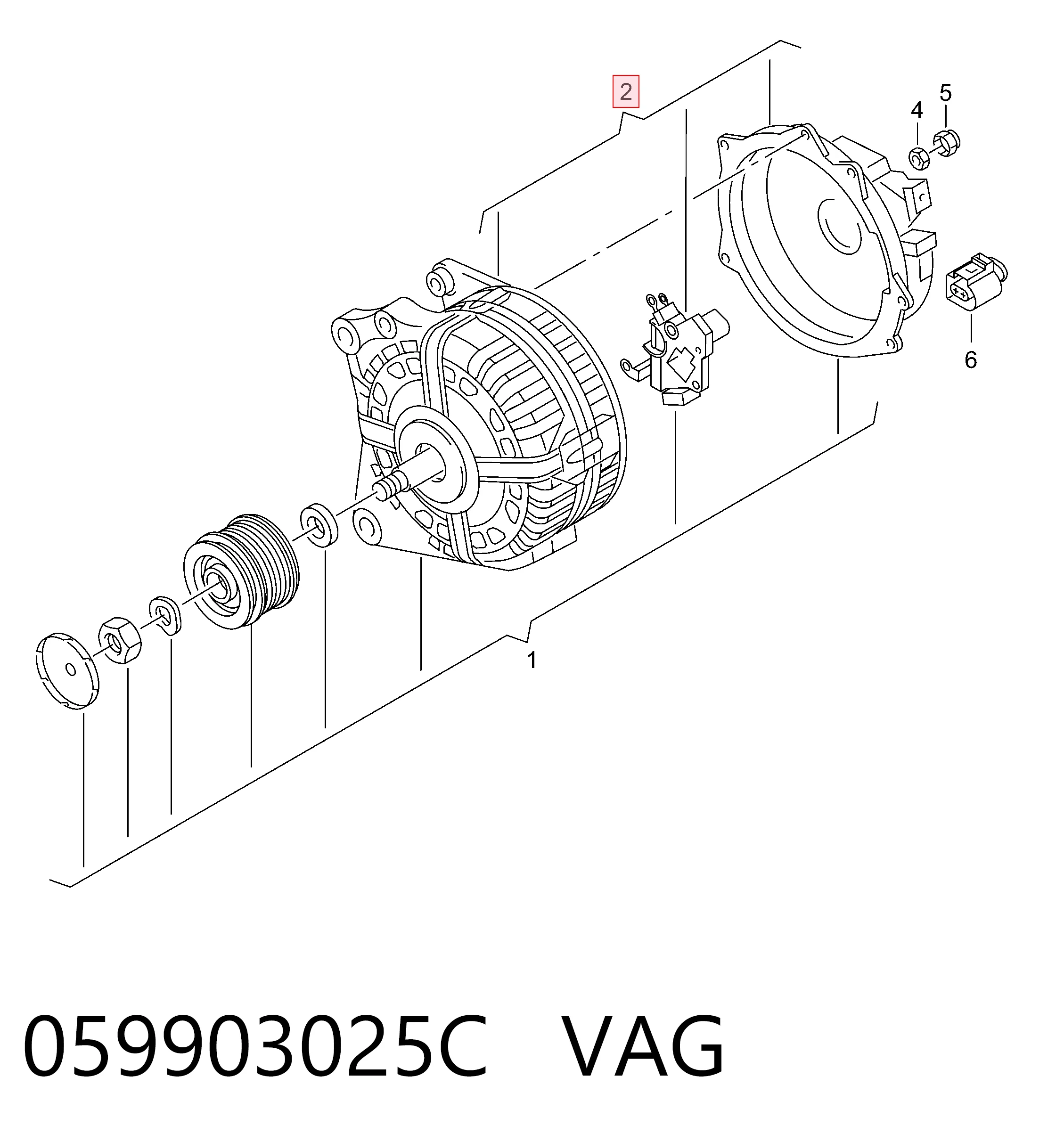 059903025C VAG Авто генератор