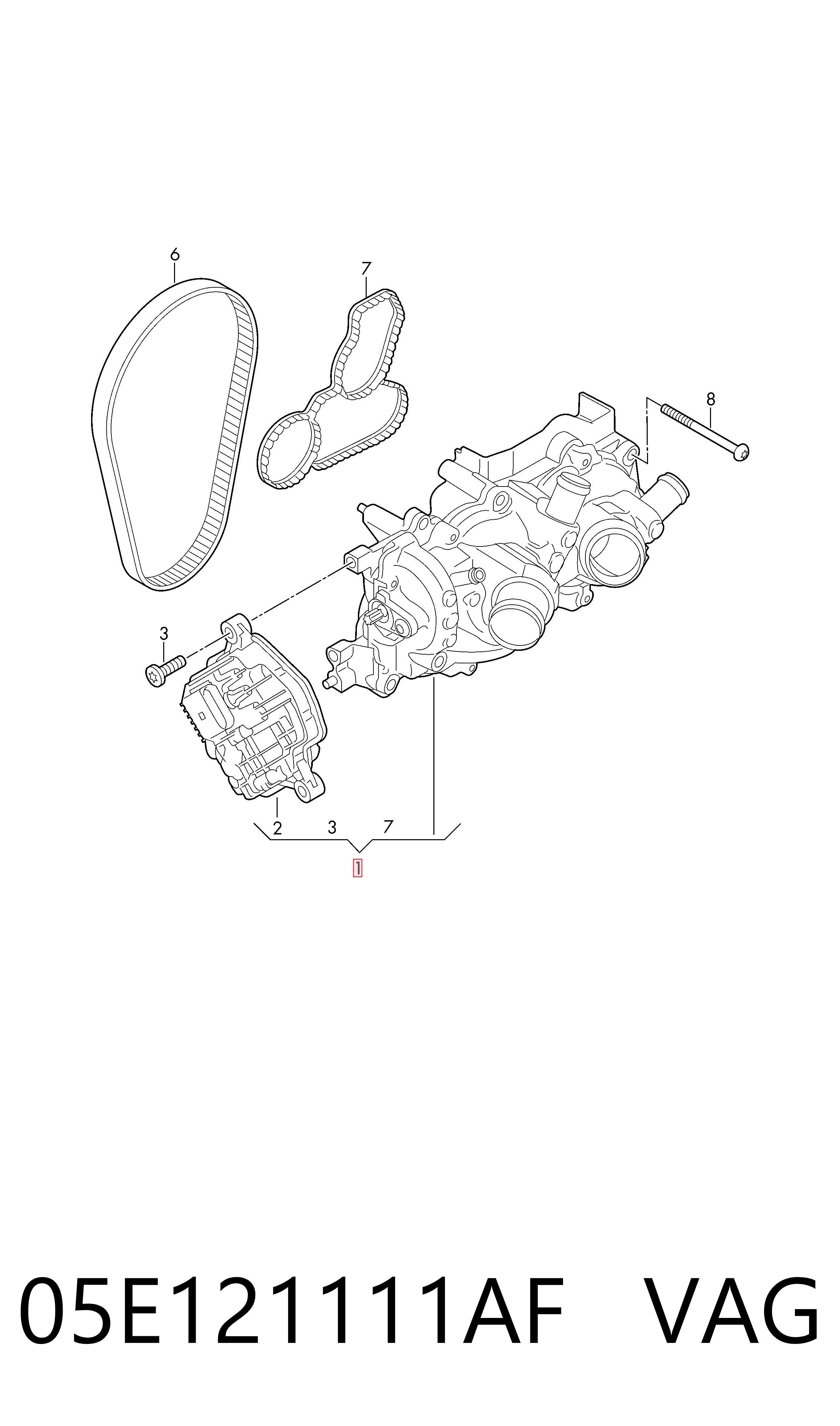 Водяний насос Continental/Siemens WP6145