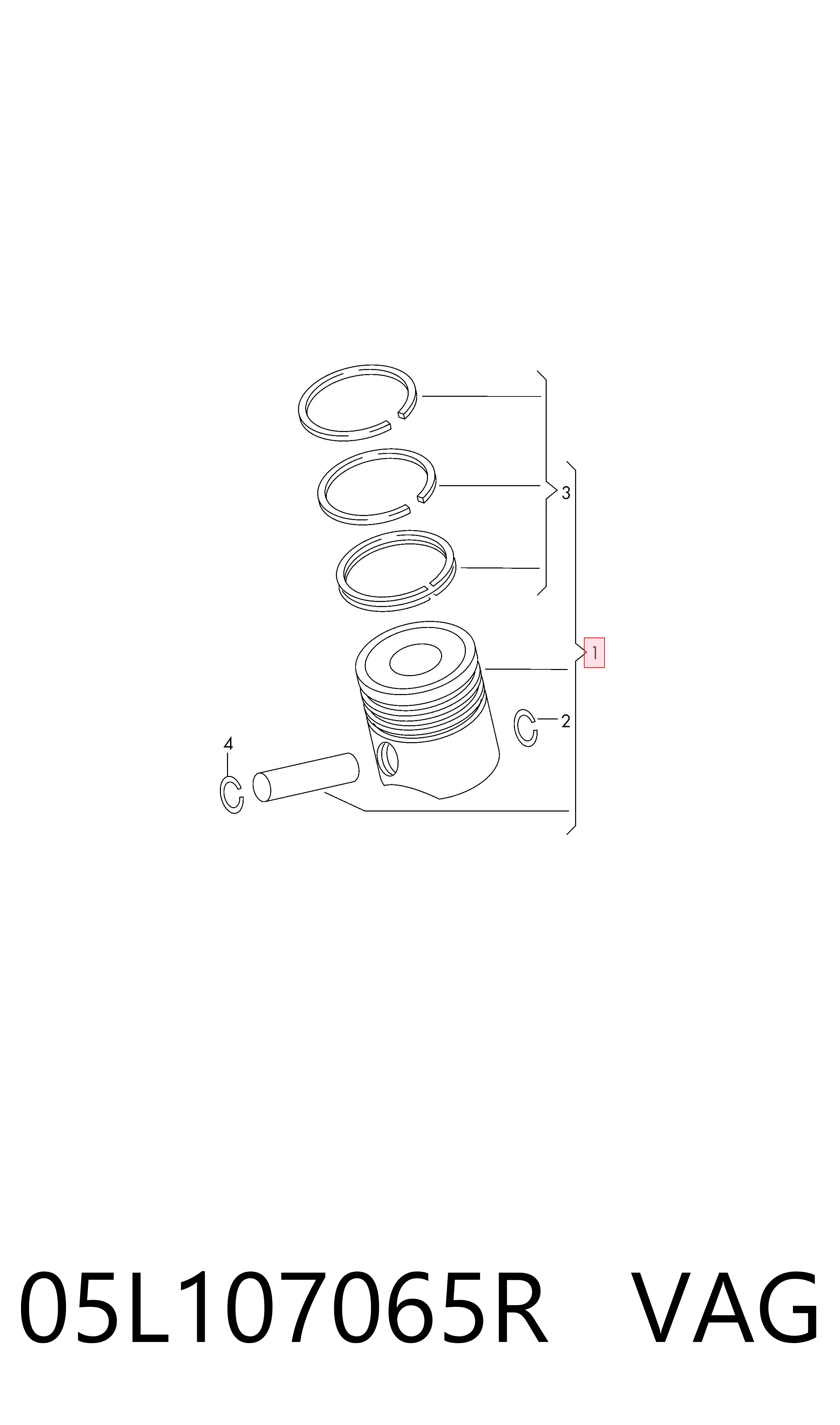  VAG 05L107065R ціна, від 89.87 USD