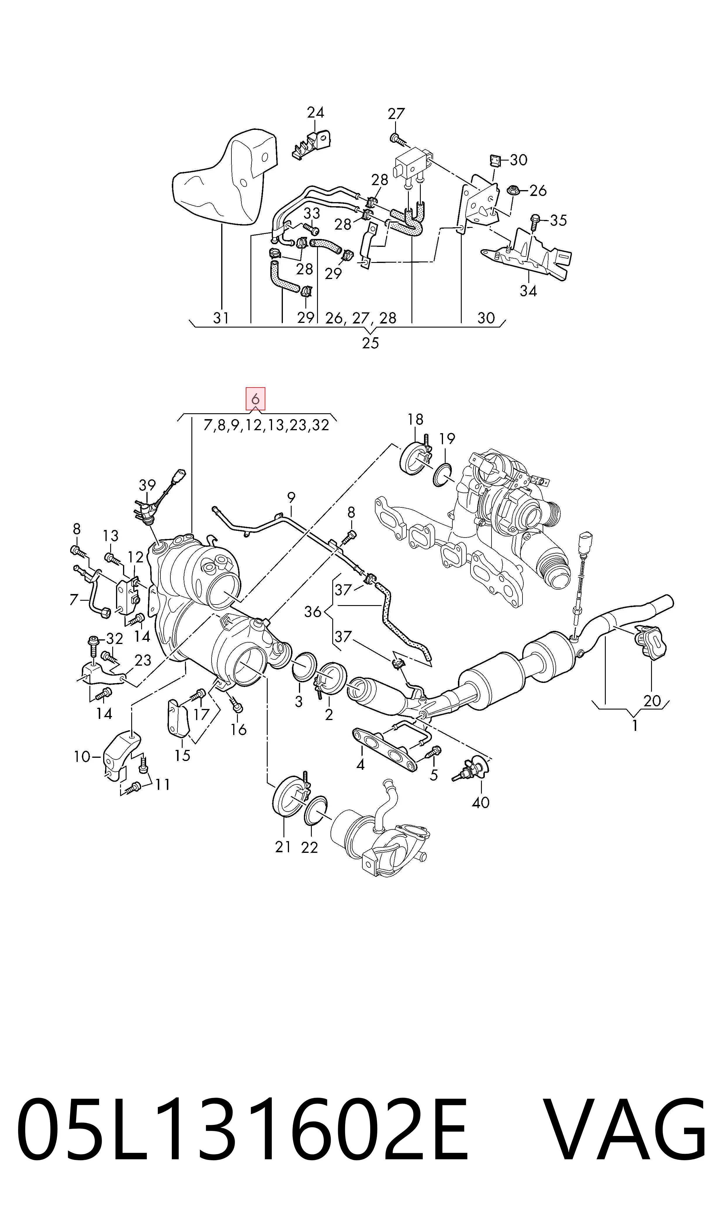  VAG 05L131602E ціна, від 1088.19 USD