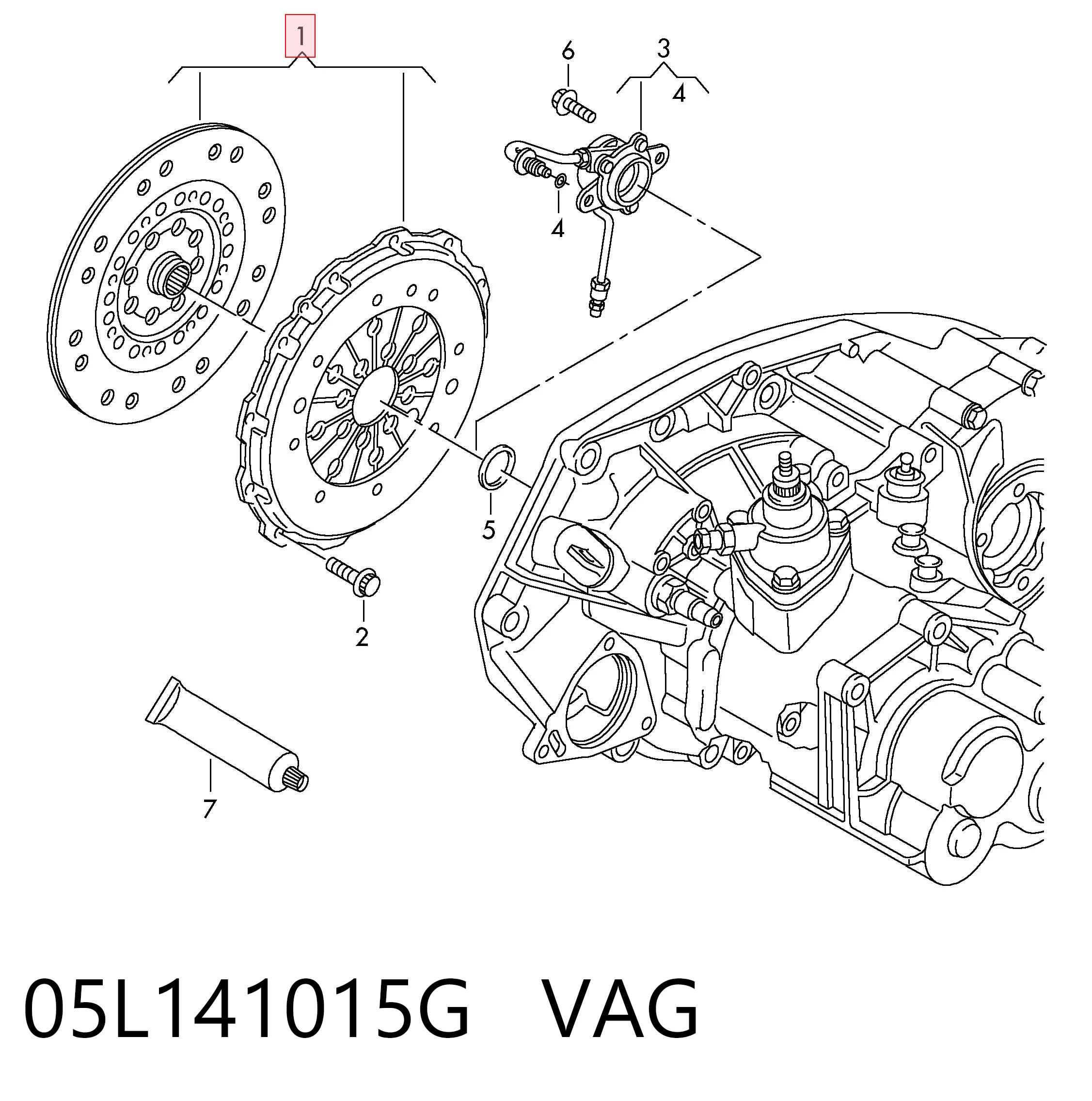 05L141015G VAG Зчеплення в зборі
