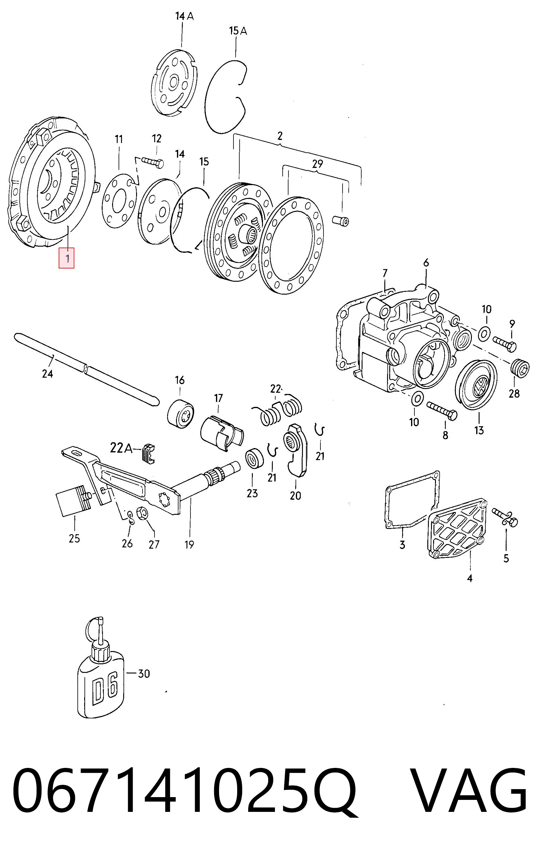 Купити Корзина зчеплення Volkswagen Jetta II 19E, 1G2, 165, 167