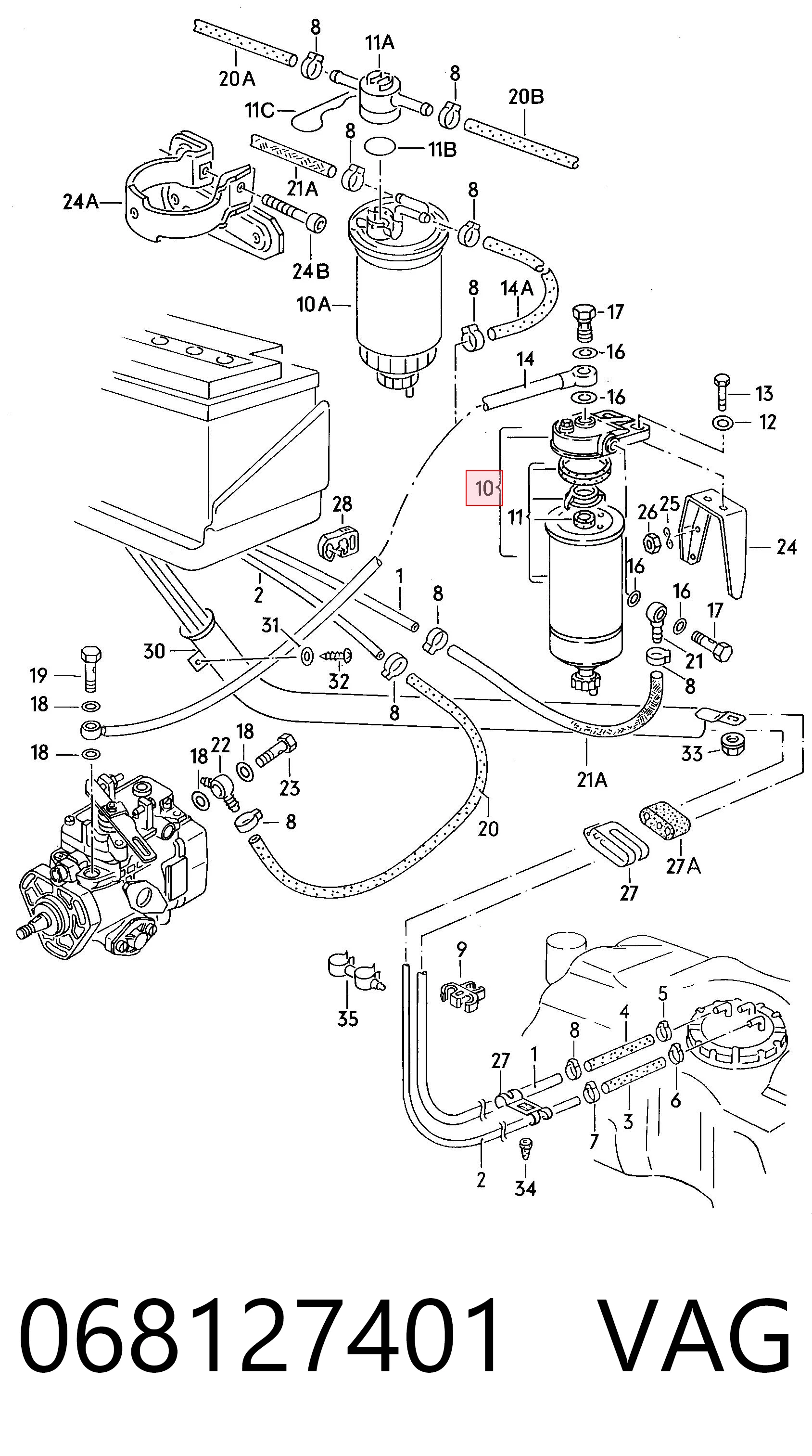 RTC5938 Rover Фільтр палива