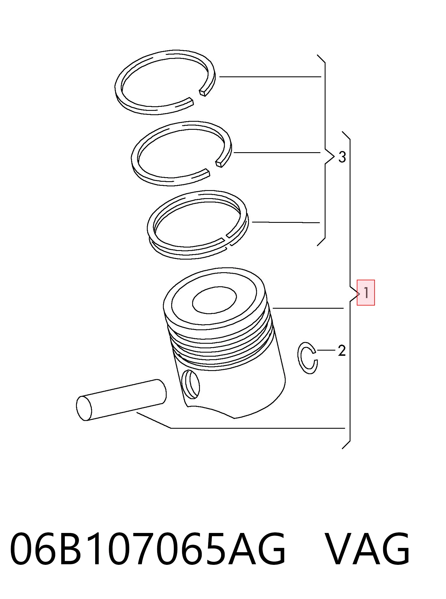 HP24580504 Horse-power Поршень в зборі