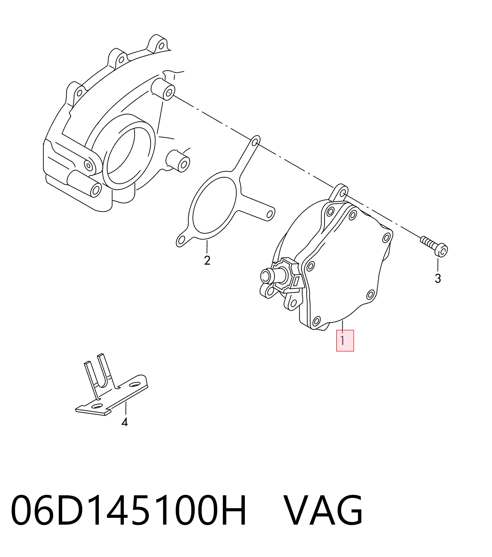 06D145100H VAG Насос вакуумний