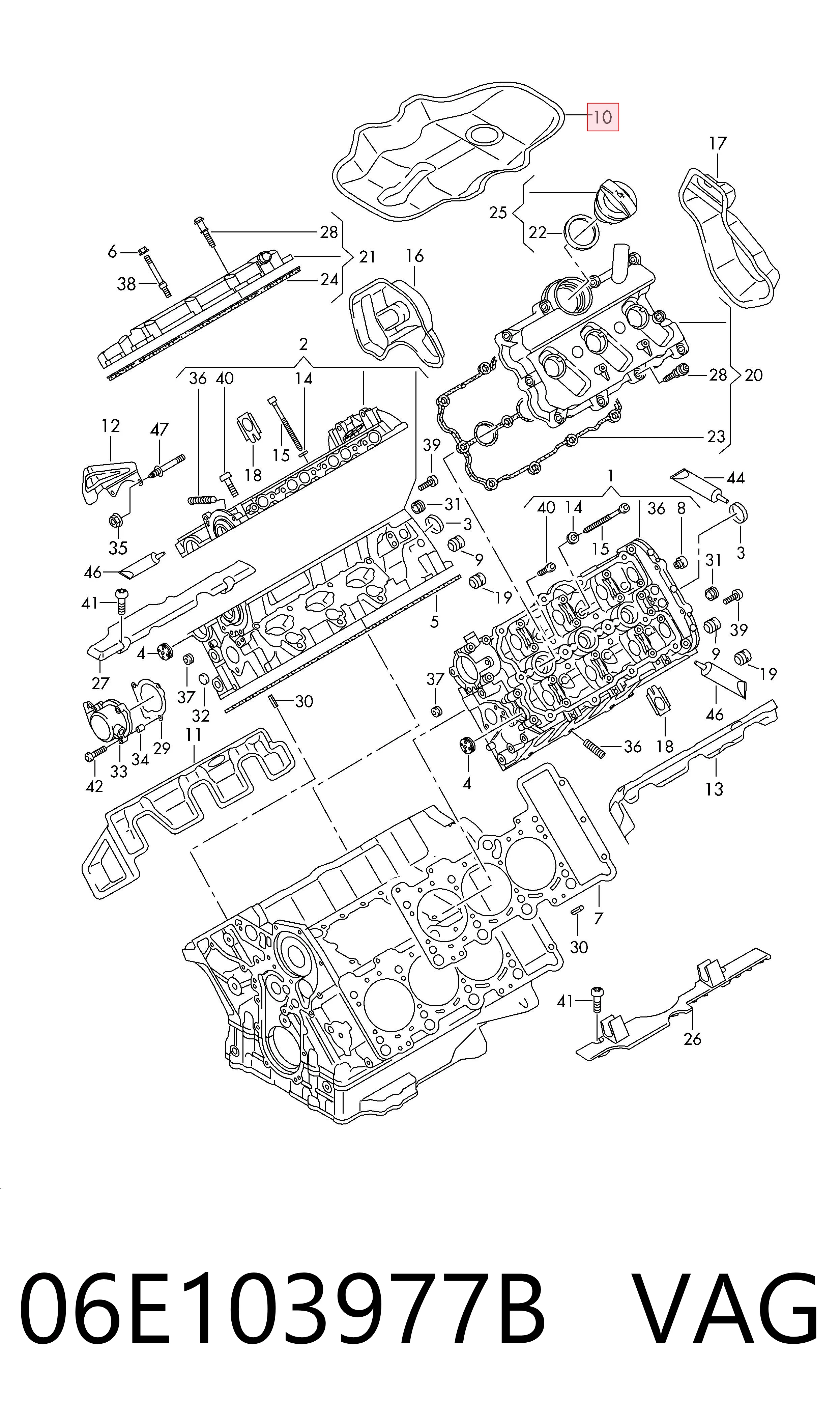  VAG 06E103977B ціна, від 8.24 USD
