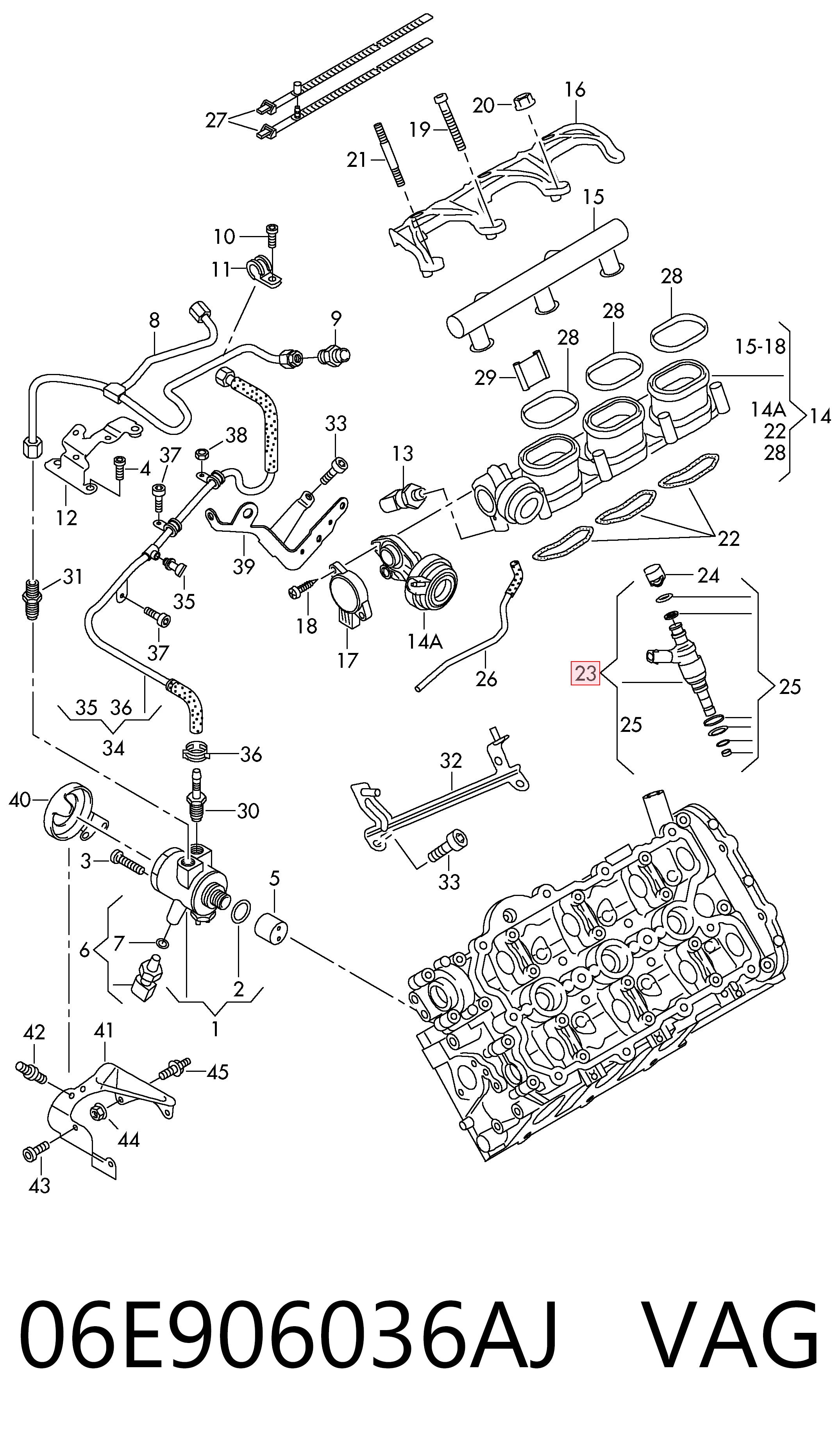 Форсунка паливна Audi A5 Sportback хетчбек (8TA) (2009 - 2017) ціна, від 19.00 USD