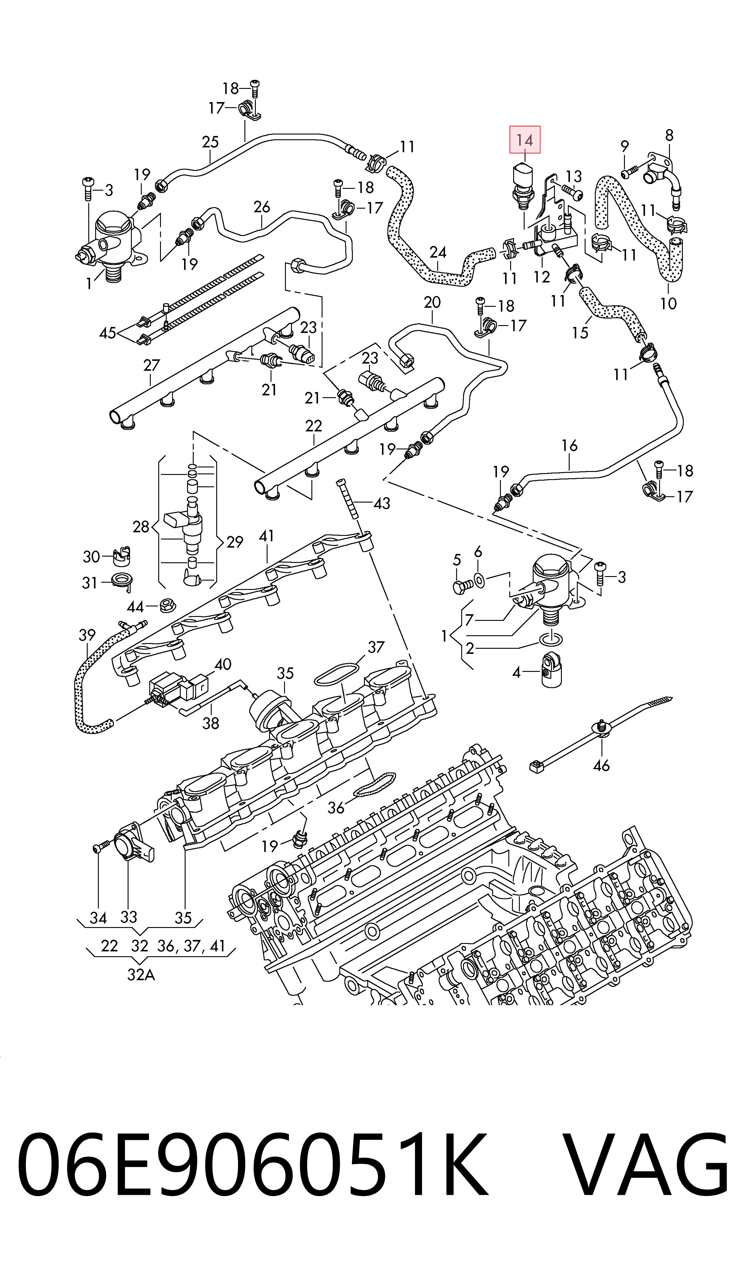 06E906051K VAG Манометри