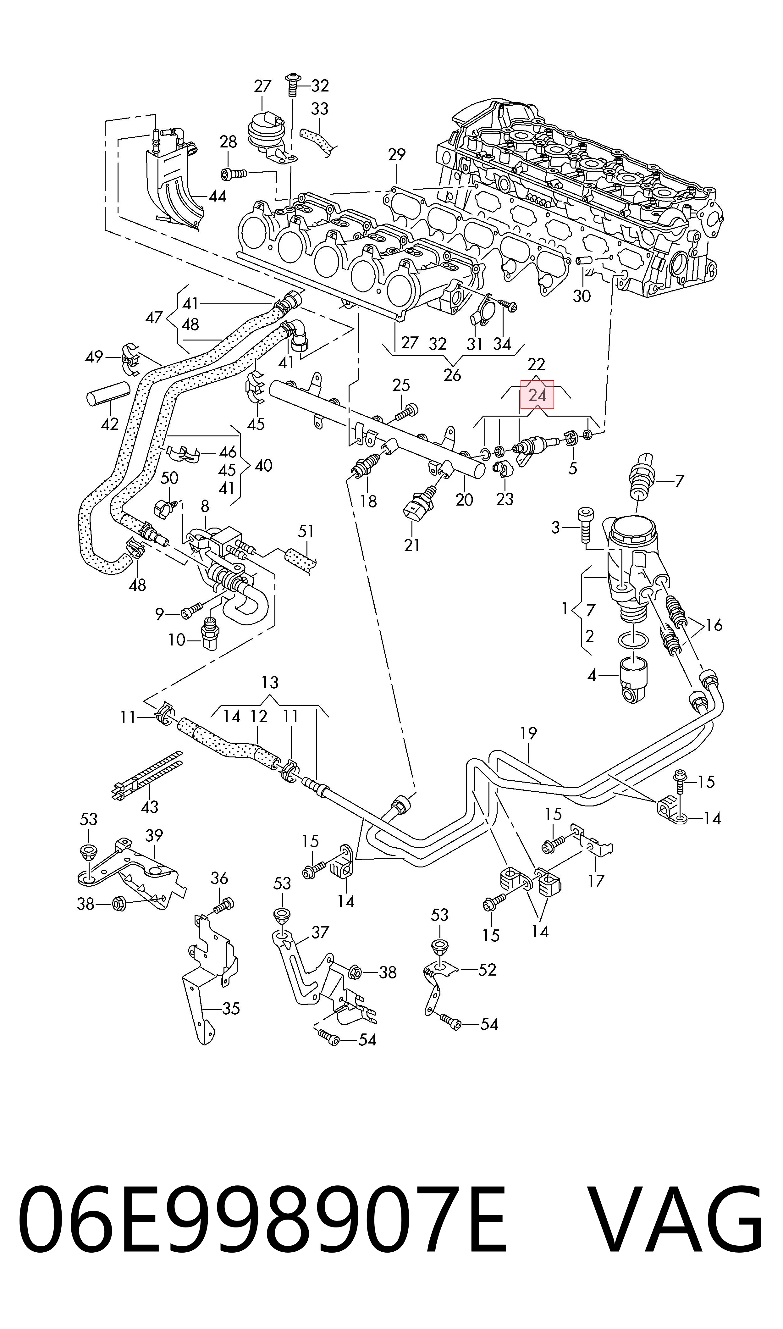 Ремкомплект форсунок 30998030 AND