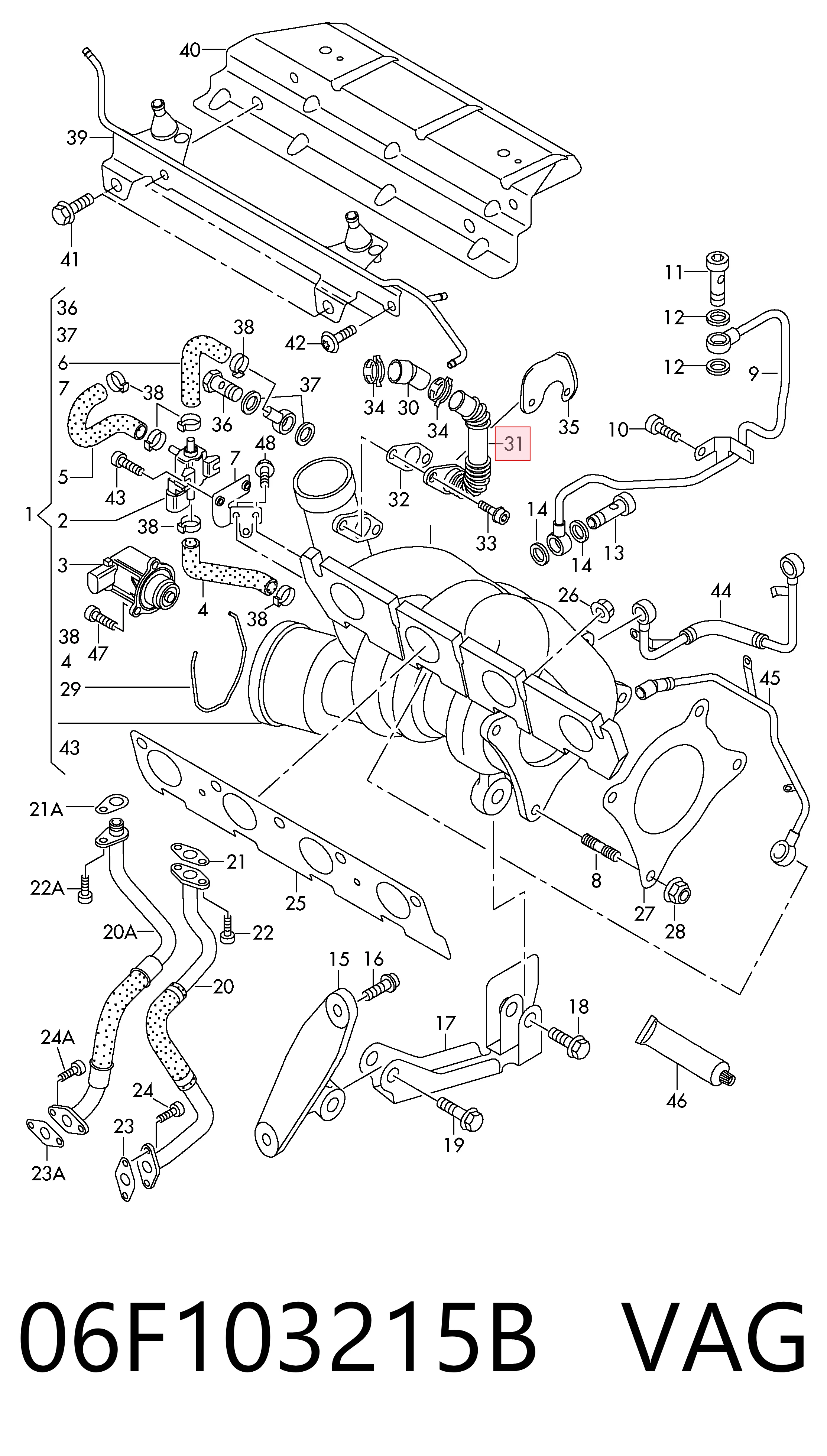  VAG 06F103215B ціна, від 86.38 USD