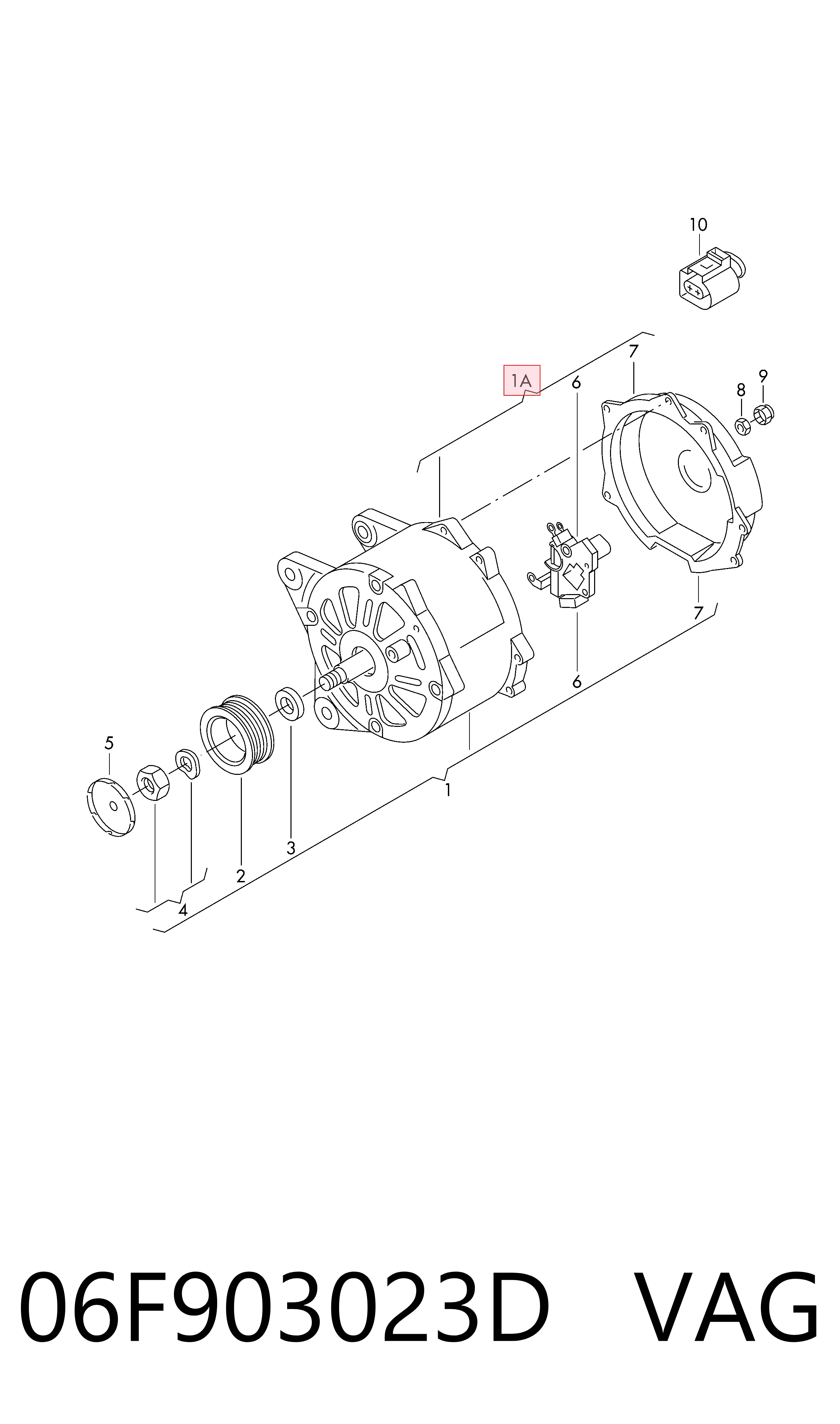 06F903023D VAG Авто генератор