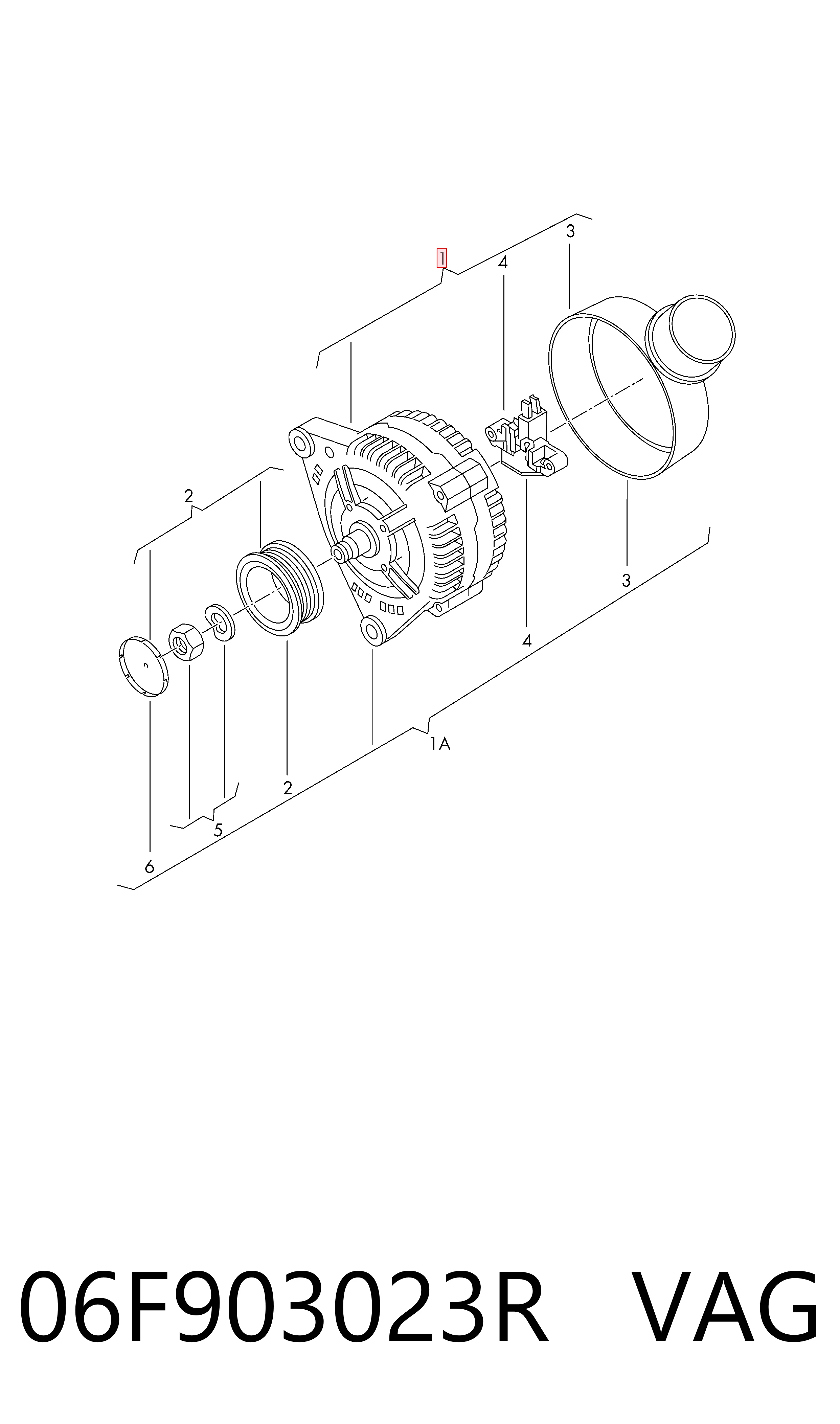 06F903023R VAG Авто генератор