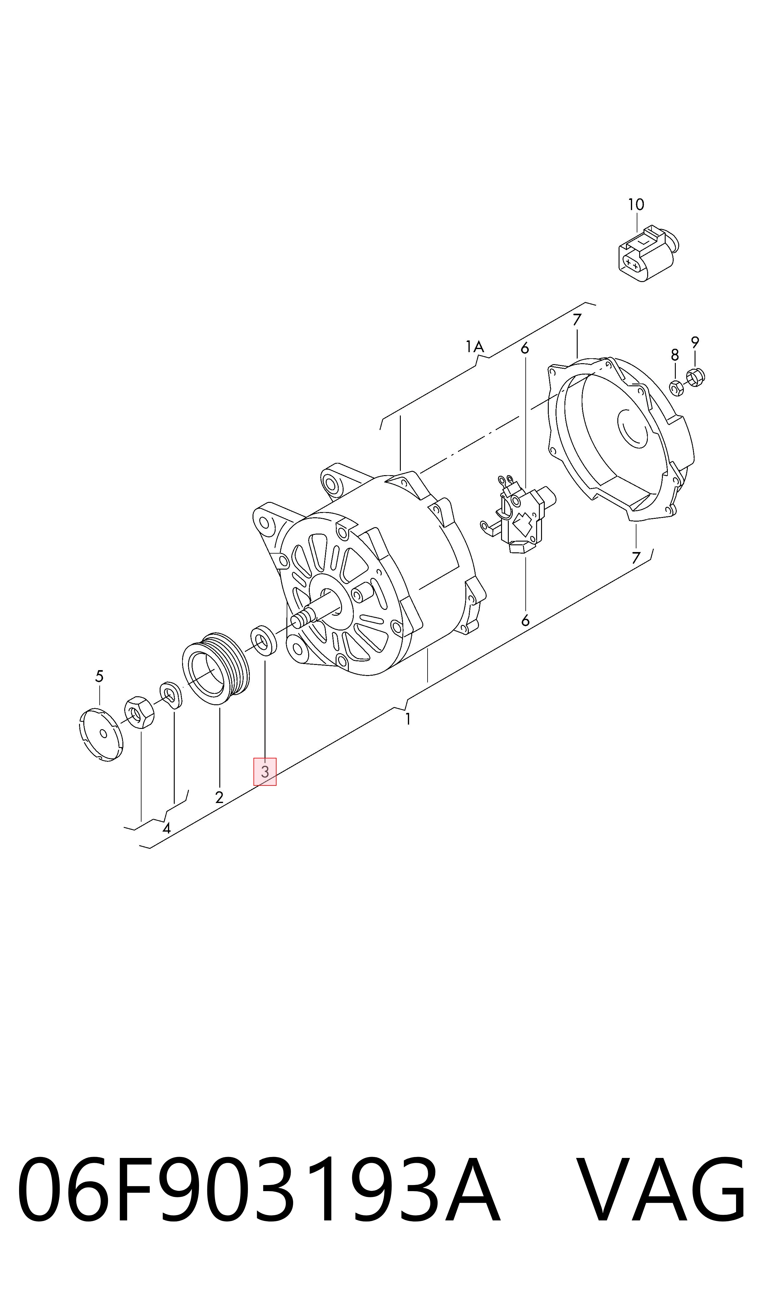 Кришка генератора задня V836679144 Fendt