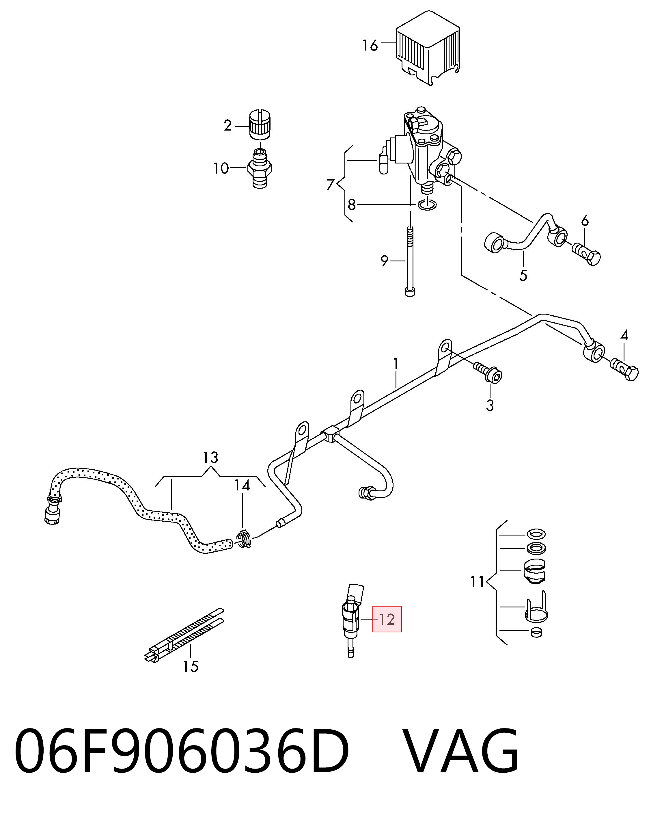 FEI0096 Magneti Marelli Форсунка вприску палива