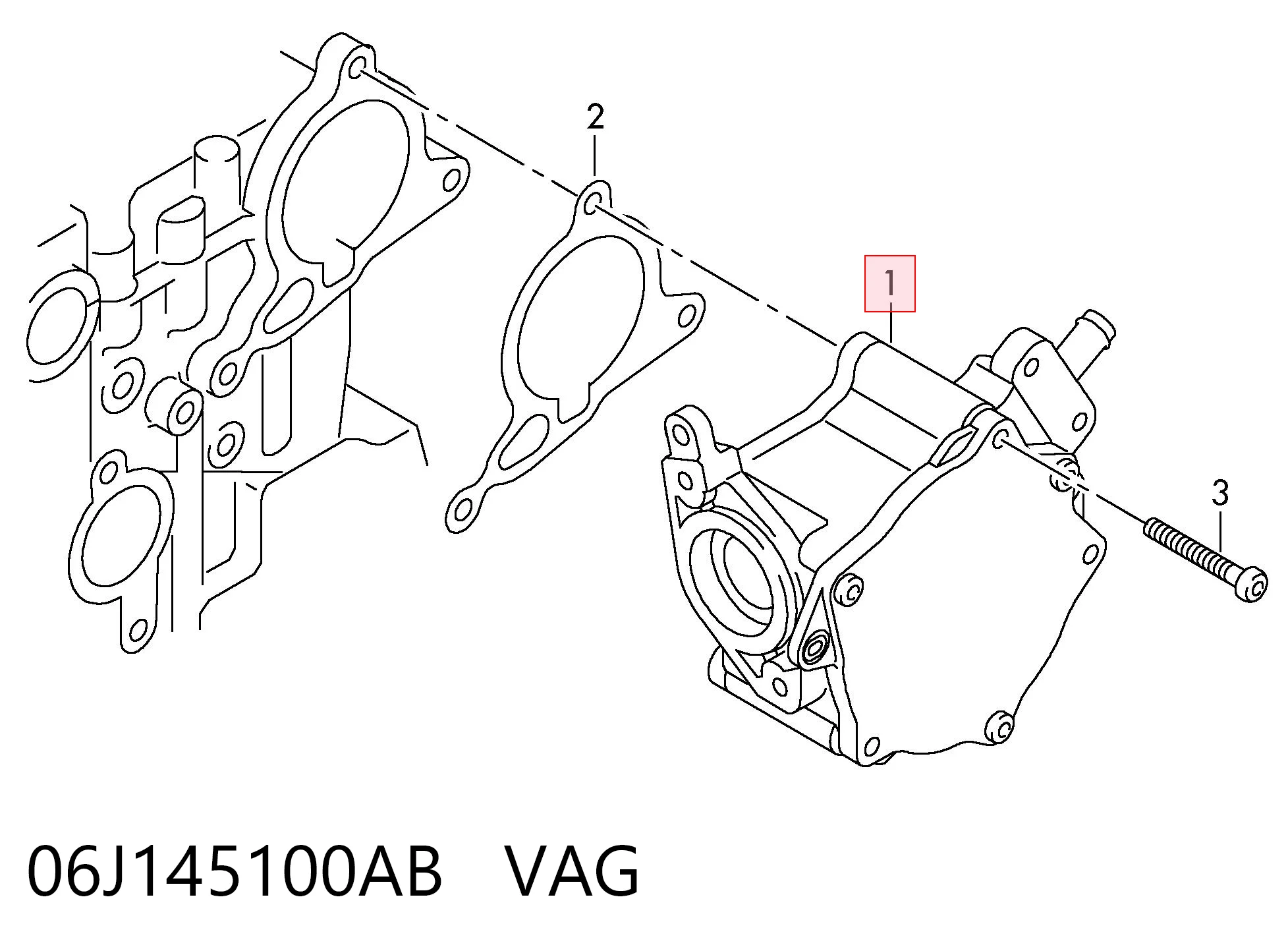 06J145100AB VAG Насос вакуумний