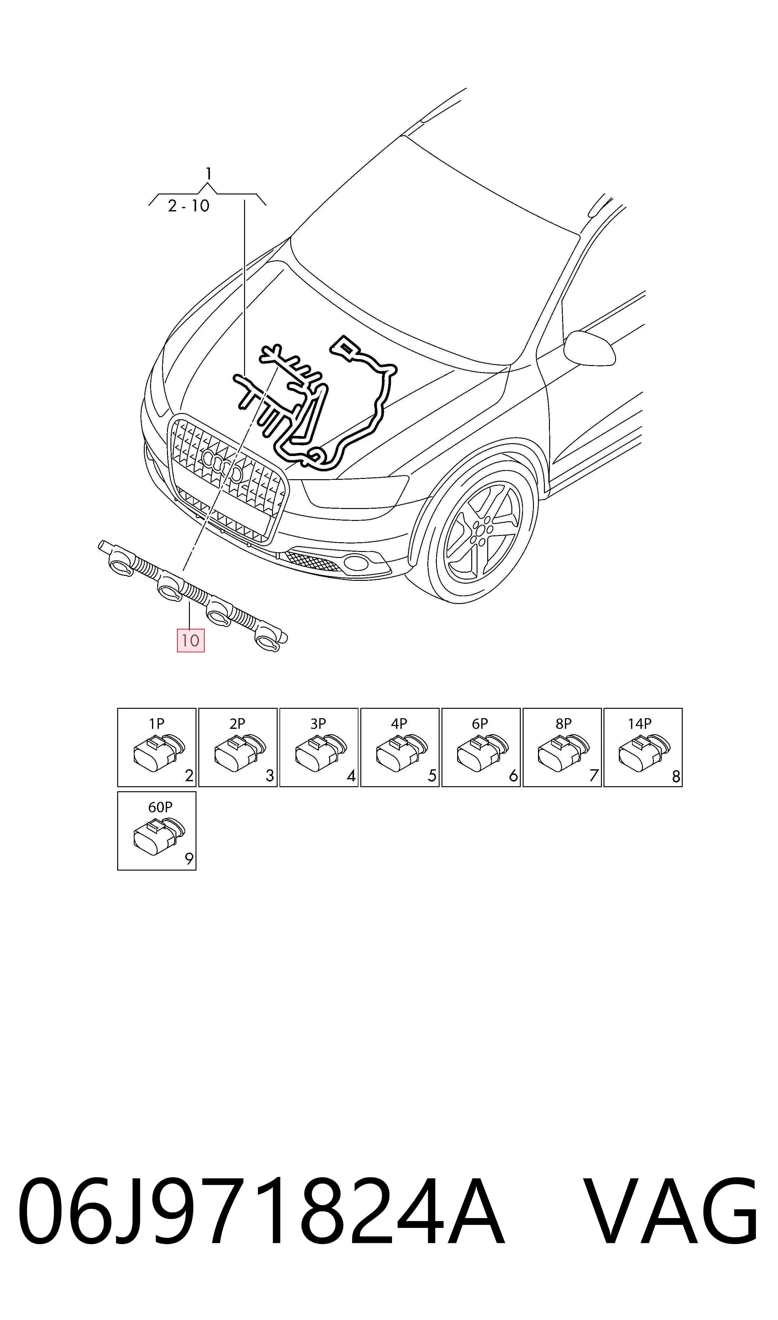  VAG 06J971824A ціна, від 21.28 USD