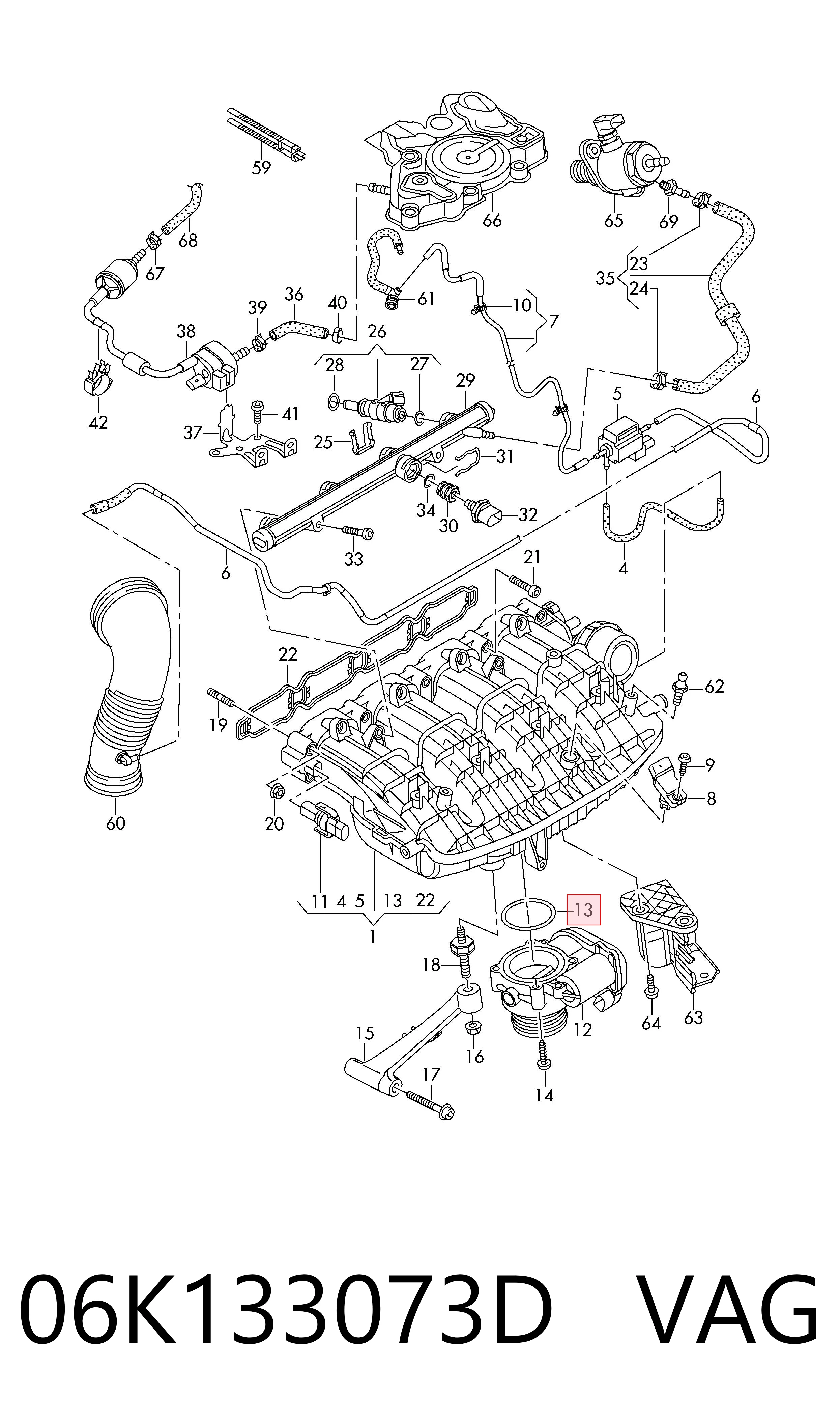  VAG 06K133073D ціна, від 4.21 USD