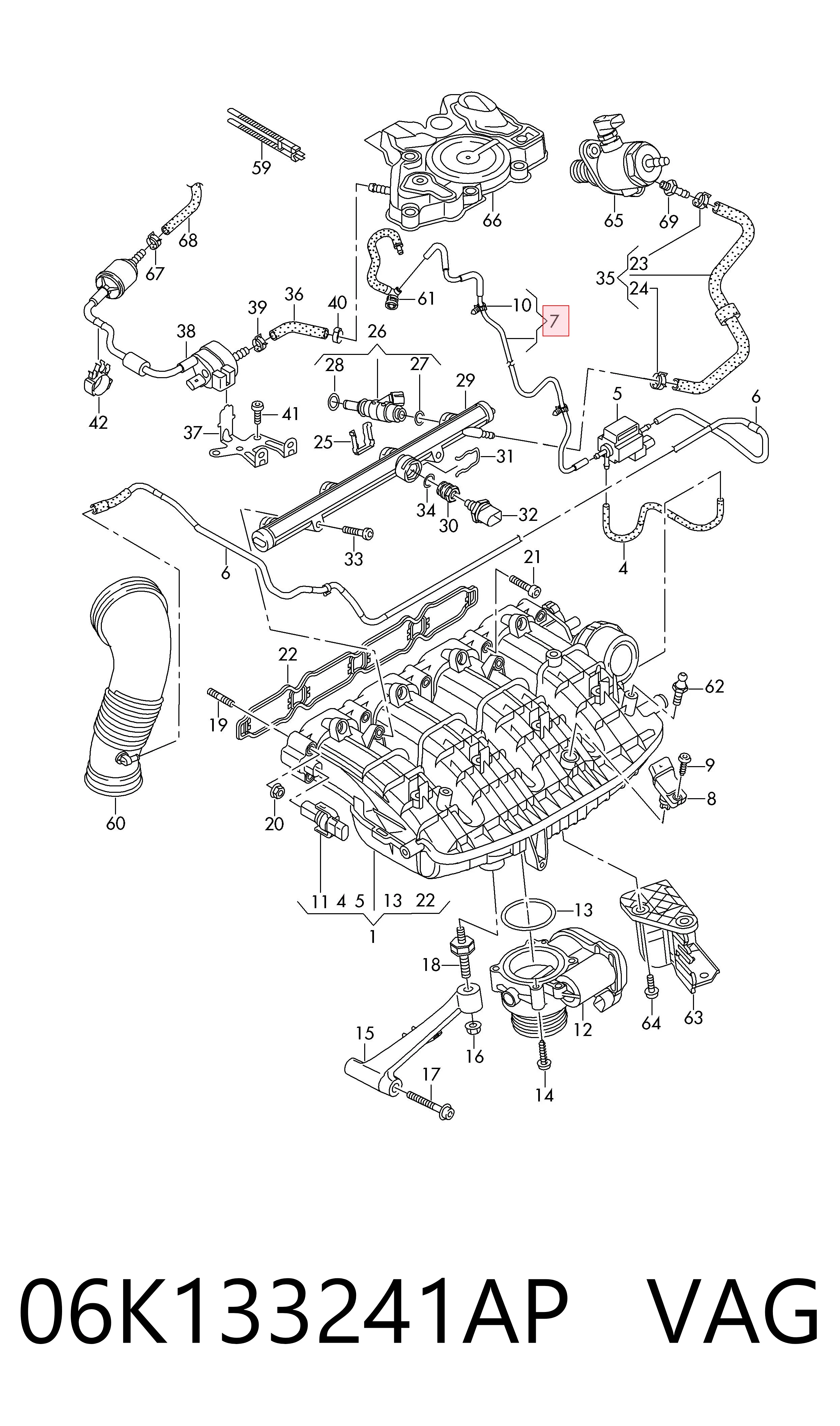 VAG 06K133241AP ціна, від 2.53 USD