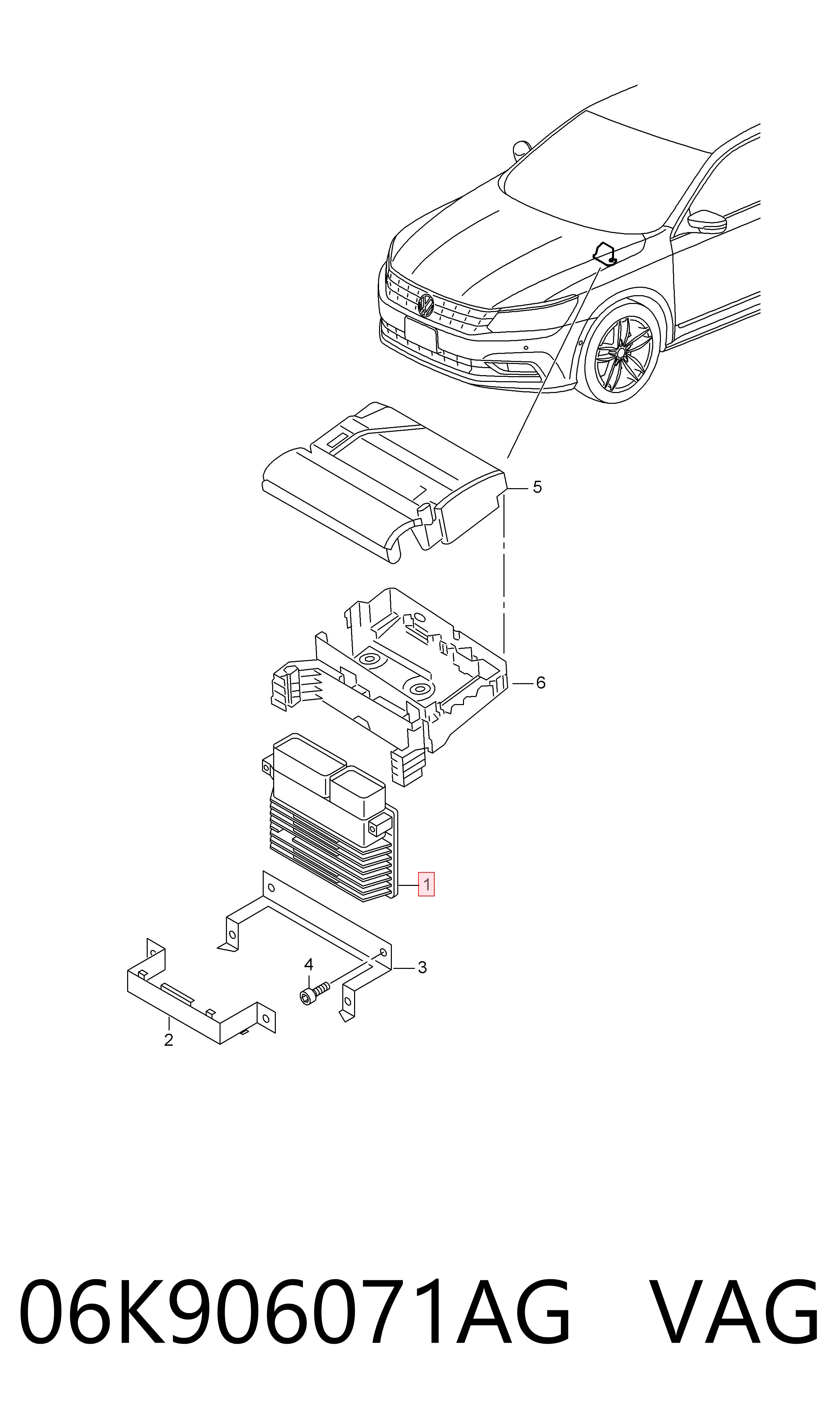 ЕБУ VAG 06K906071AG ціна, від 128.39 USD