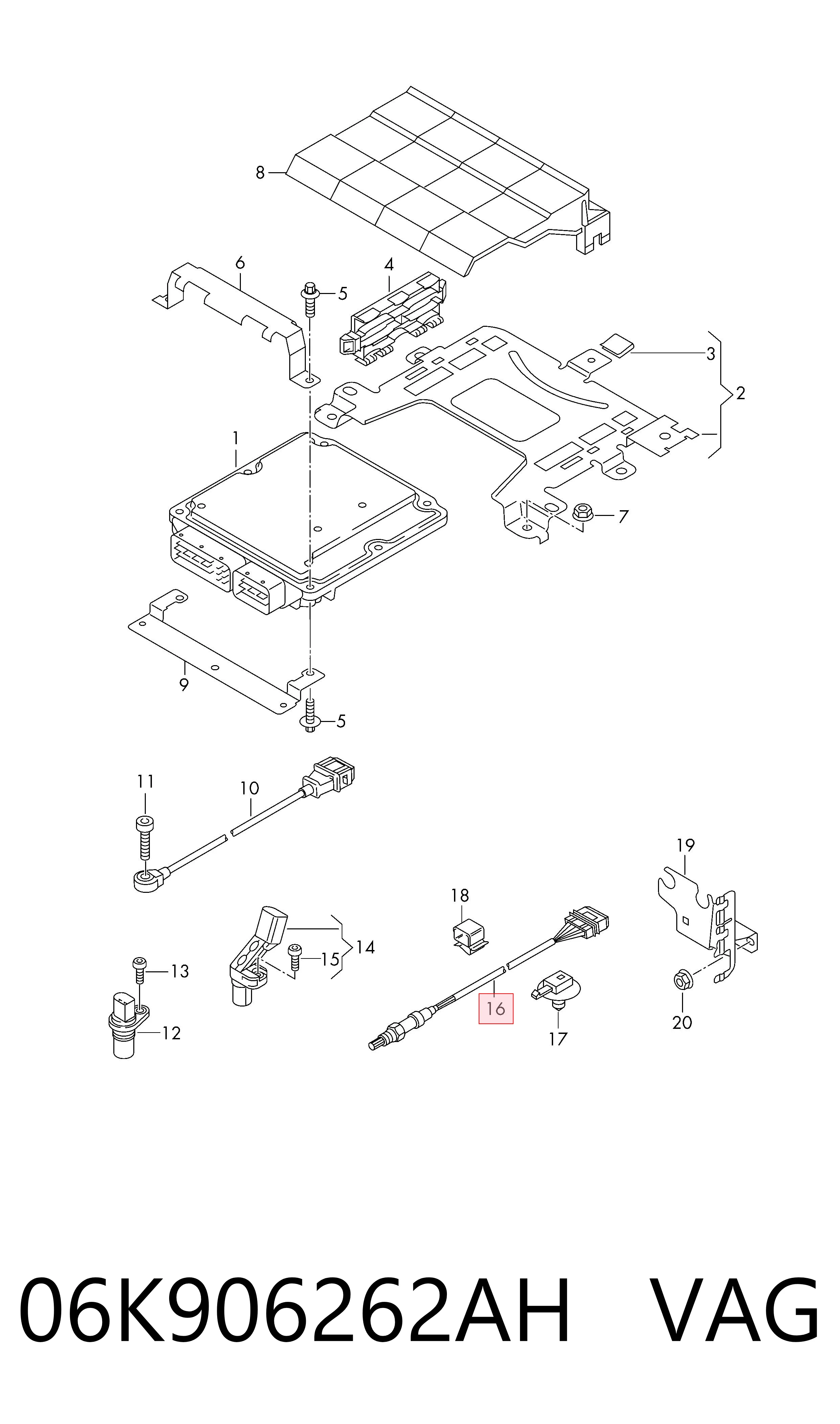 Лямбдазонд, датчик кисню до каталізатора Bosch 258027215 ціна, від 19.00 USD