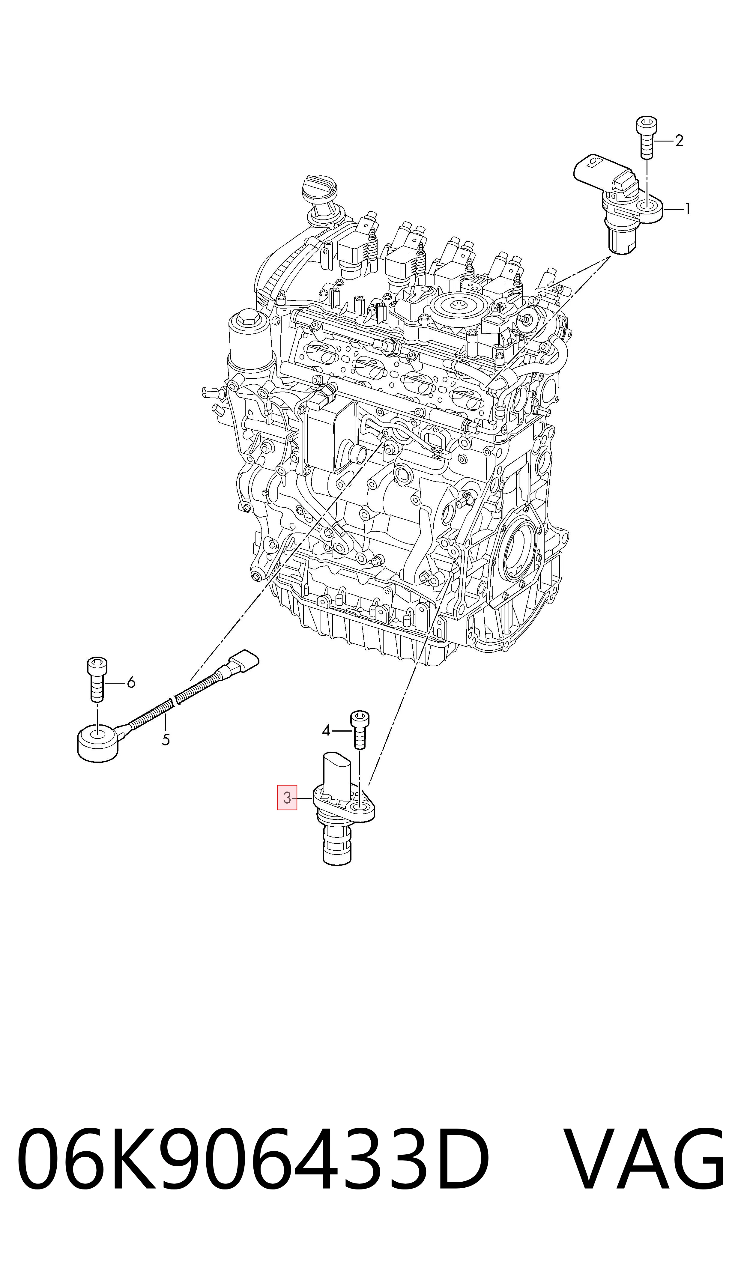 06K906433D VAG ДПКВ