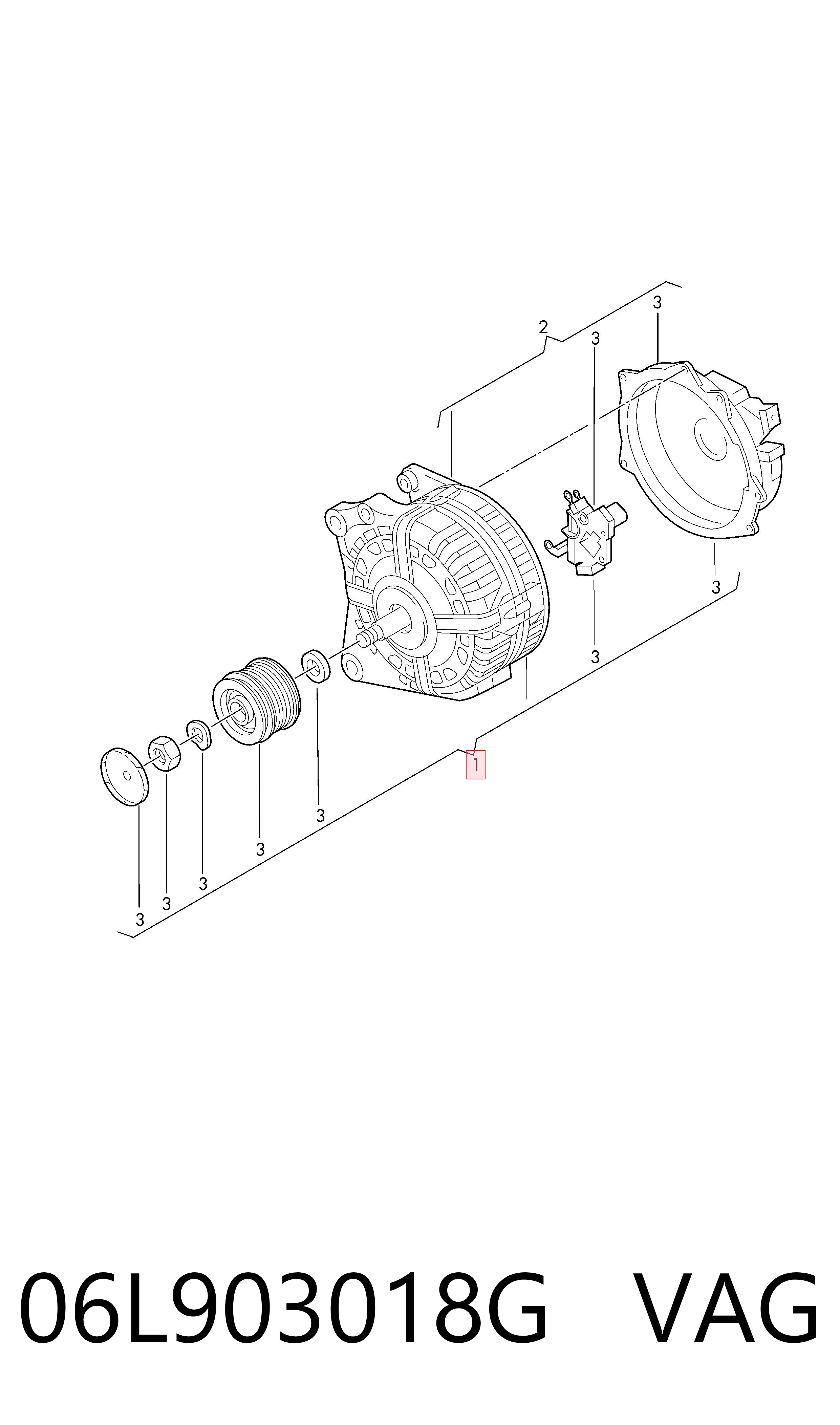 06L903018G VAG Авто генератор