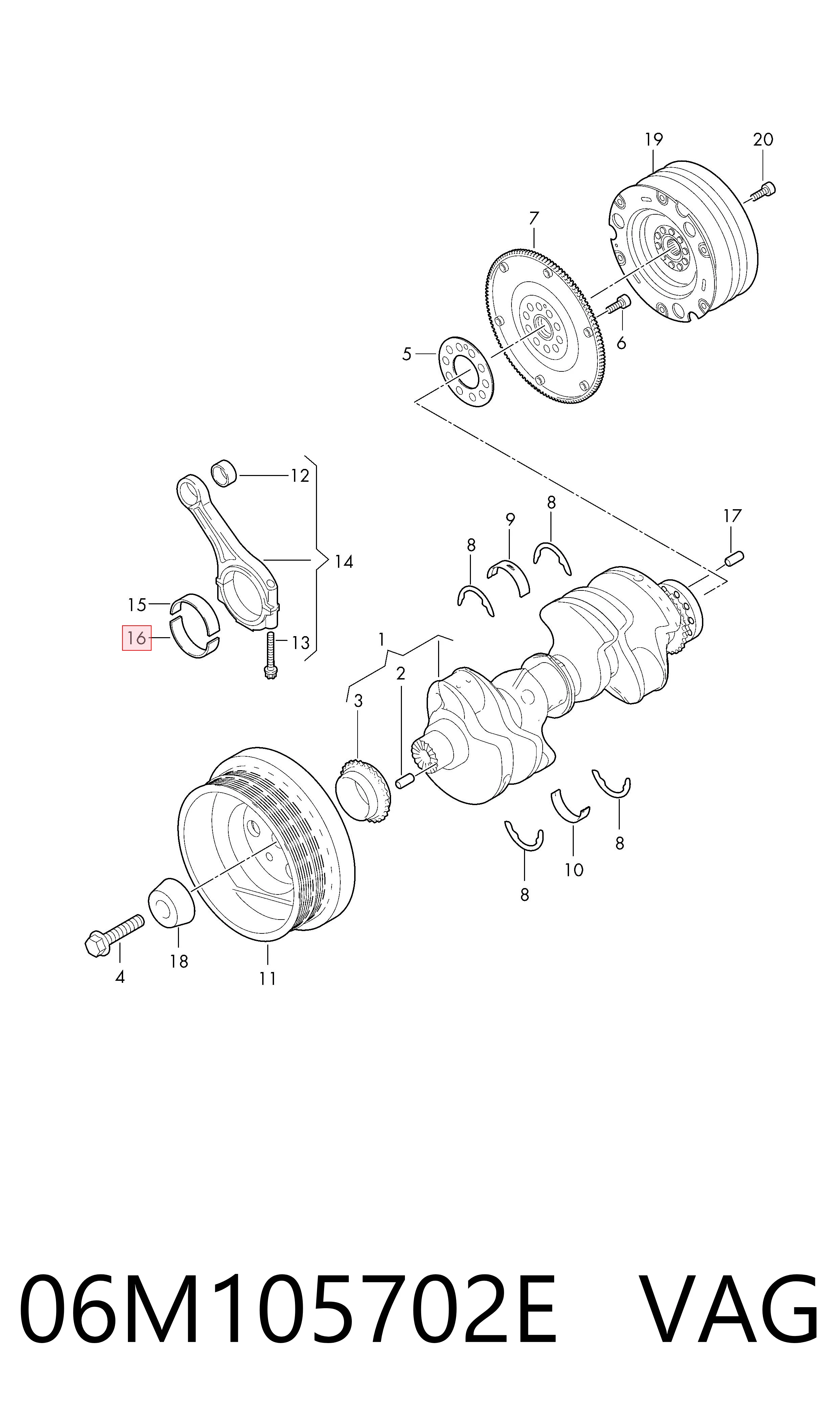  VAG 06M105702E ціна, від 182.94 USD