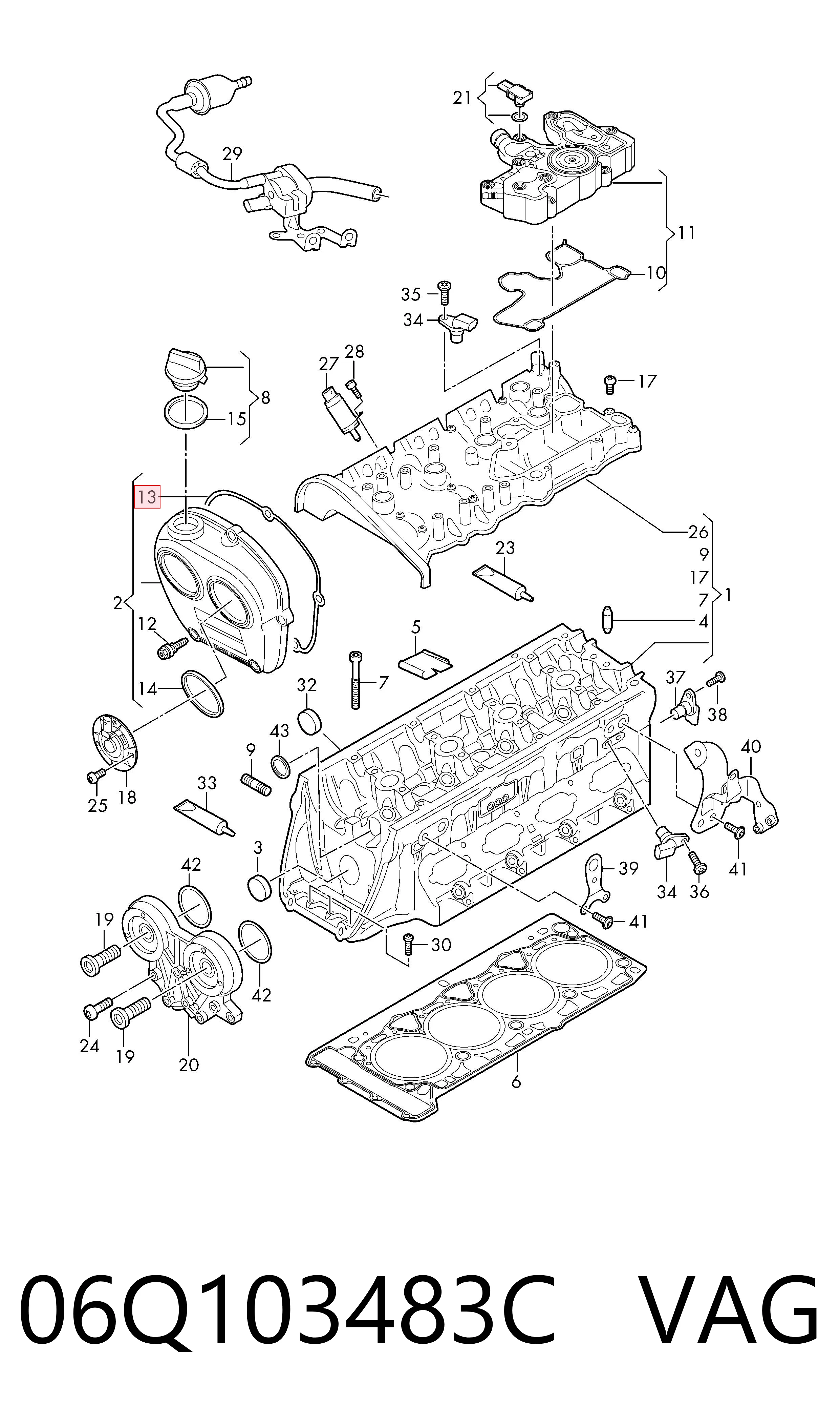  VAG 06Q103483C ціна, від 35.30 USD
