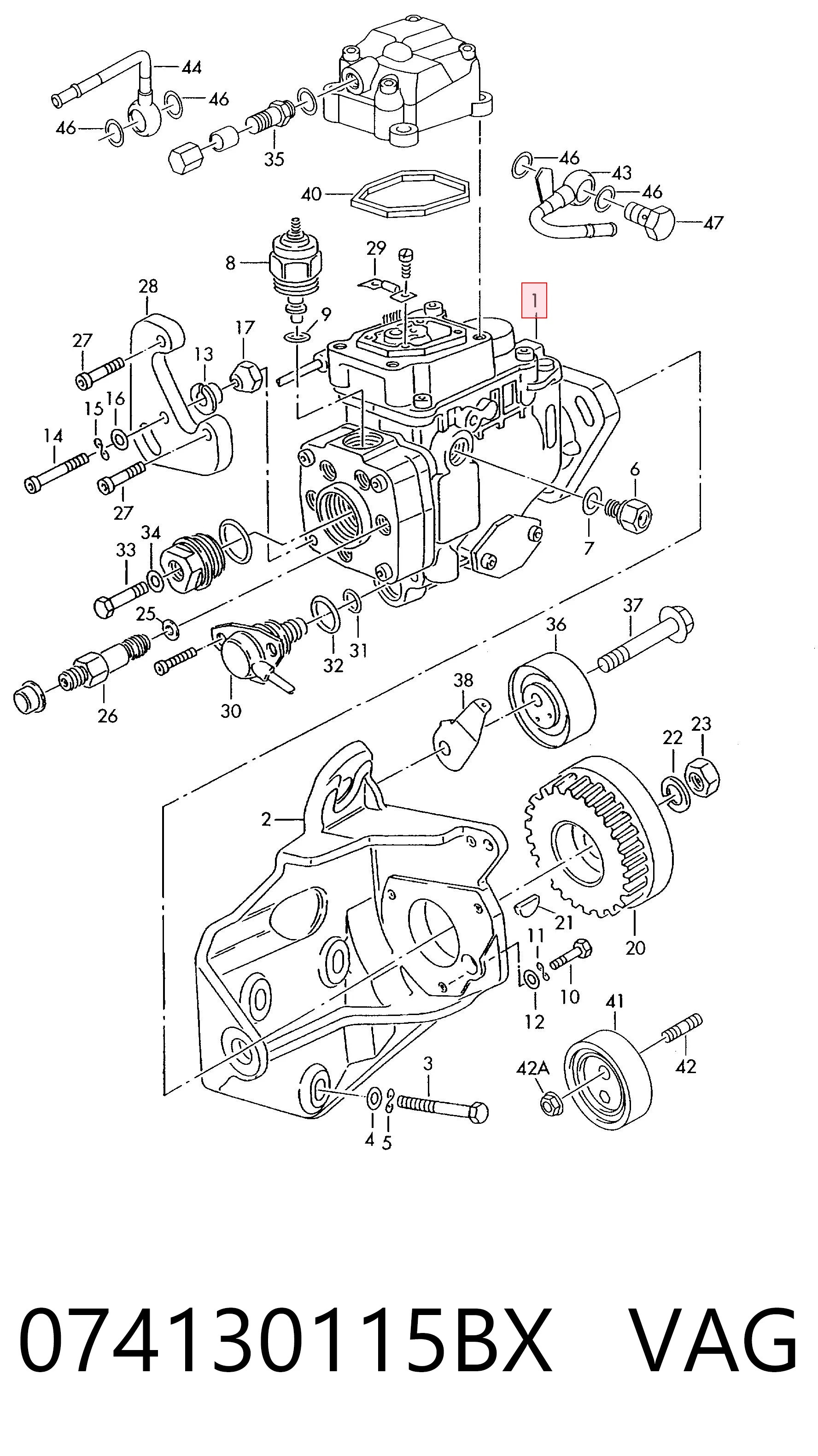 Насос паливний високого тиску Bosch 460415983 ціна, від 177.37 USD