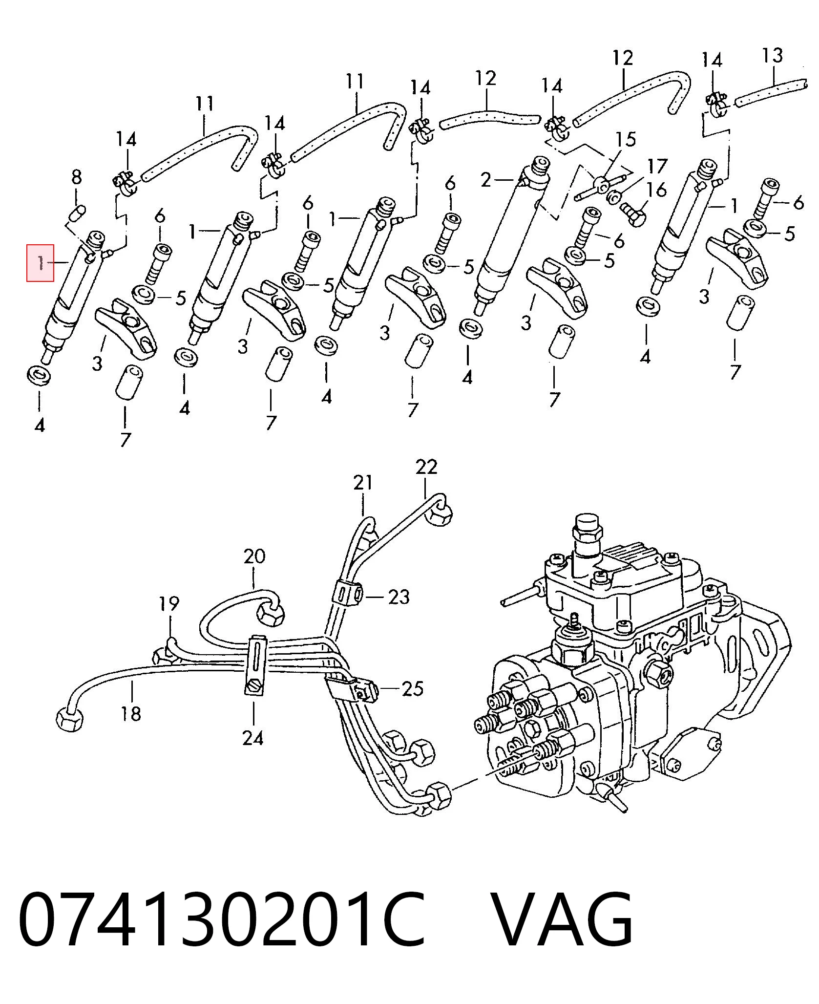 Форсунка паливна Bosch 432193823 ціна, від 22.80 USD