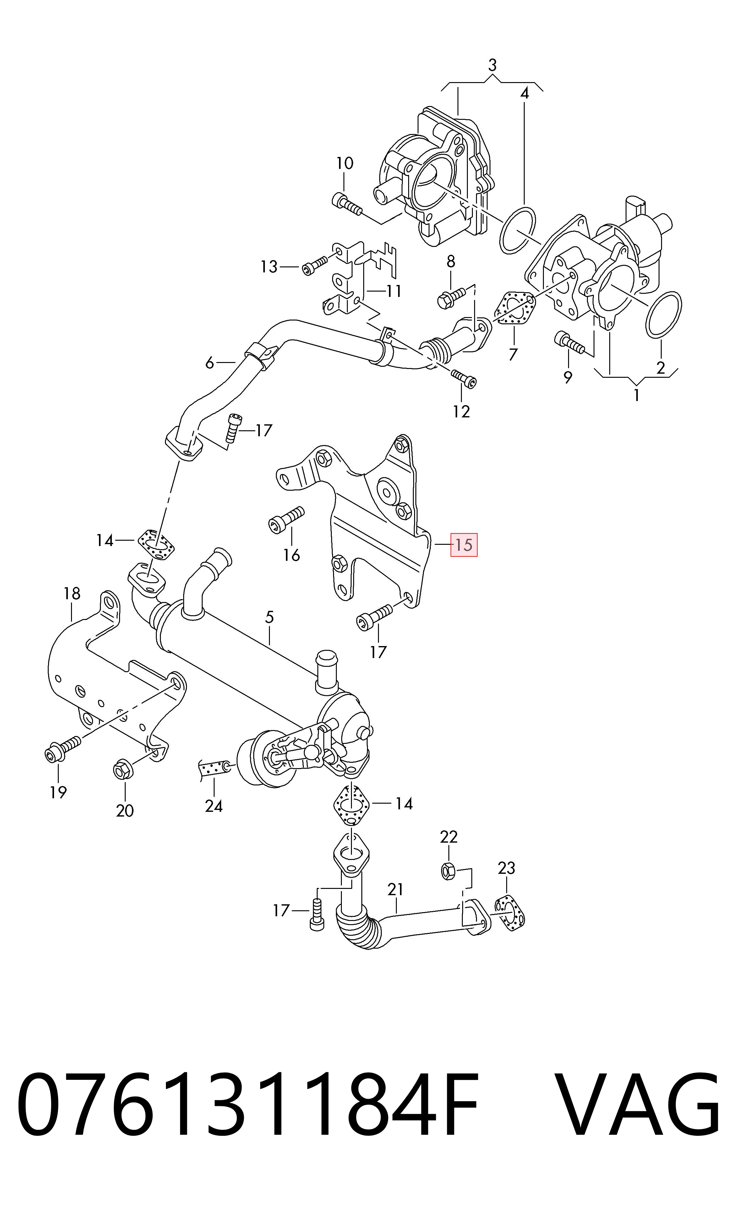 VAG 076131184F ціна, від 8.47 USD