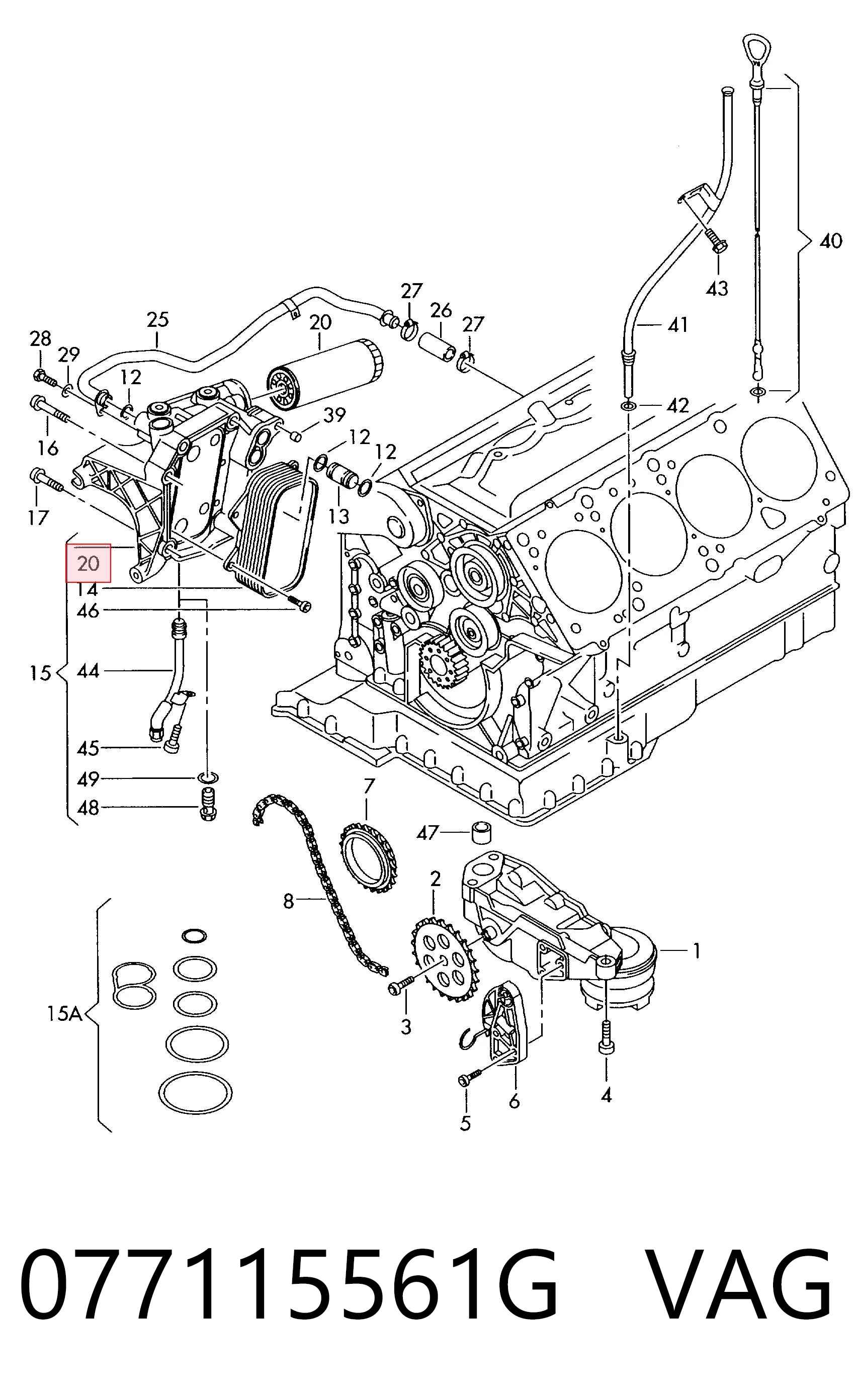 Купити Масляний фільтр Audi A6 C5 4B2, 4B4