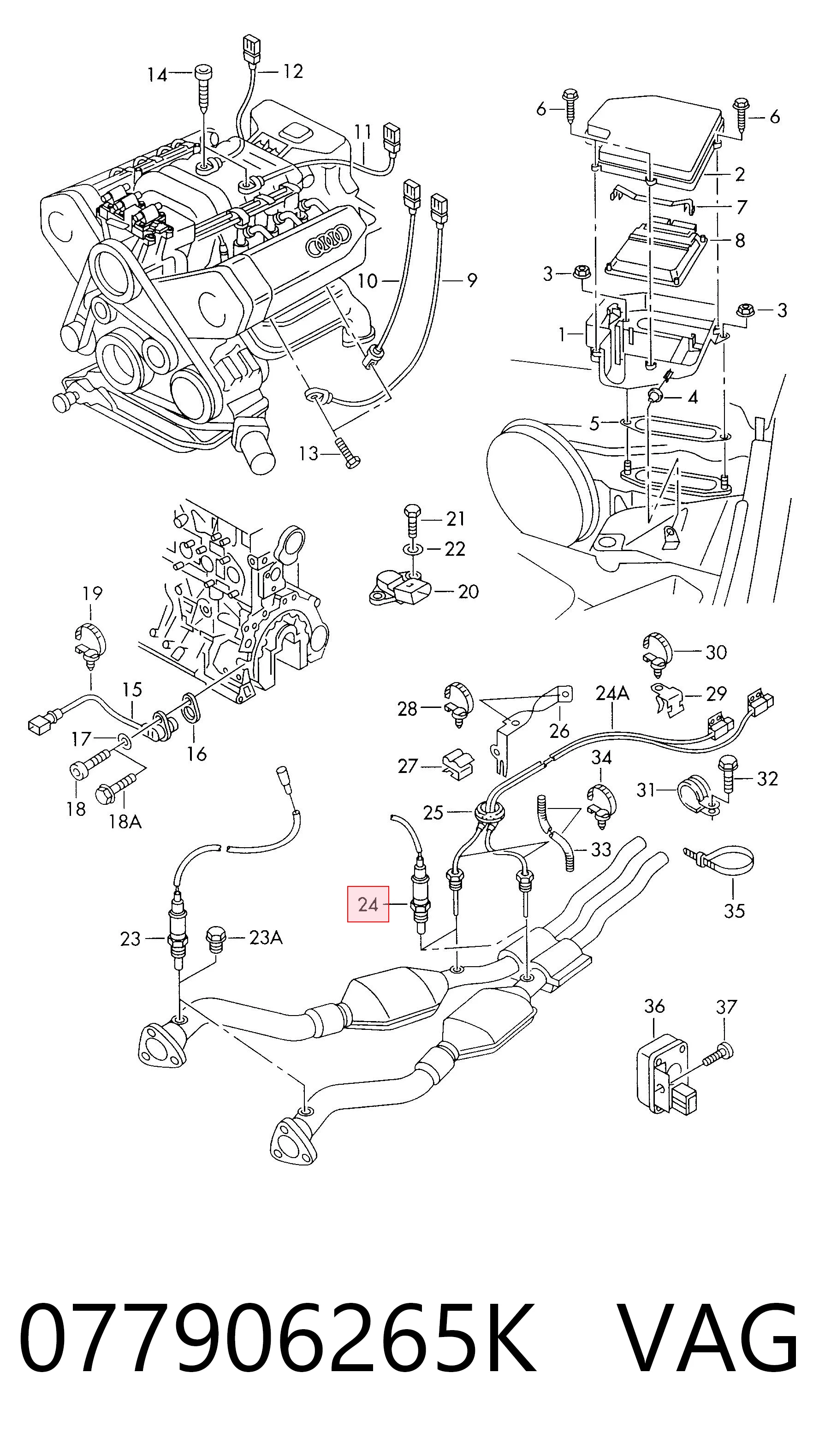 OSM047 Magneti Marelli Лямбда зонд після каталізатора