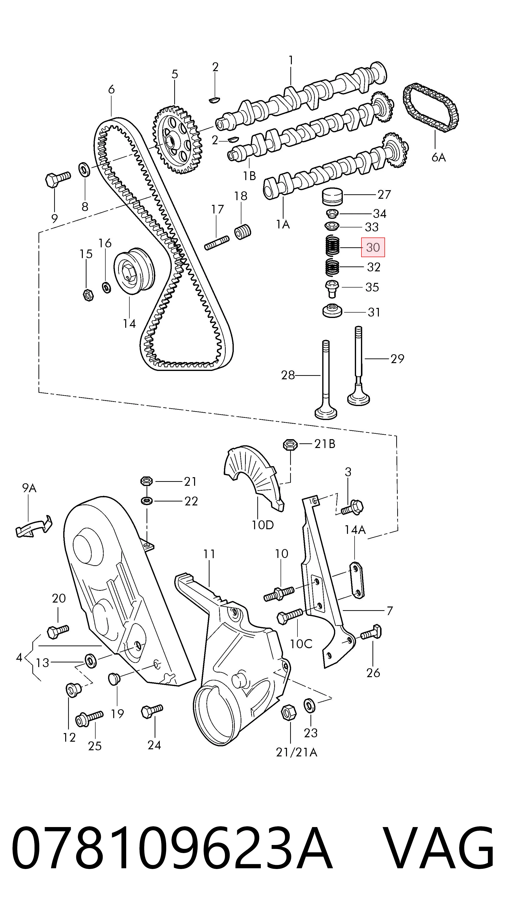  VAG 078109623A ціна, від 2.53 USD