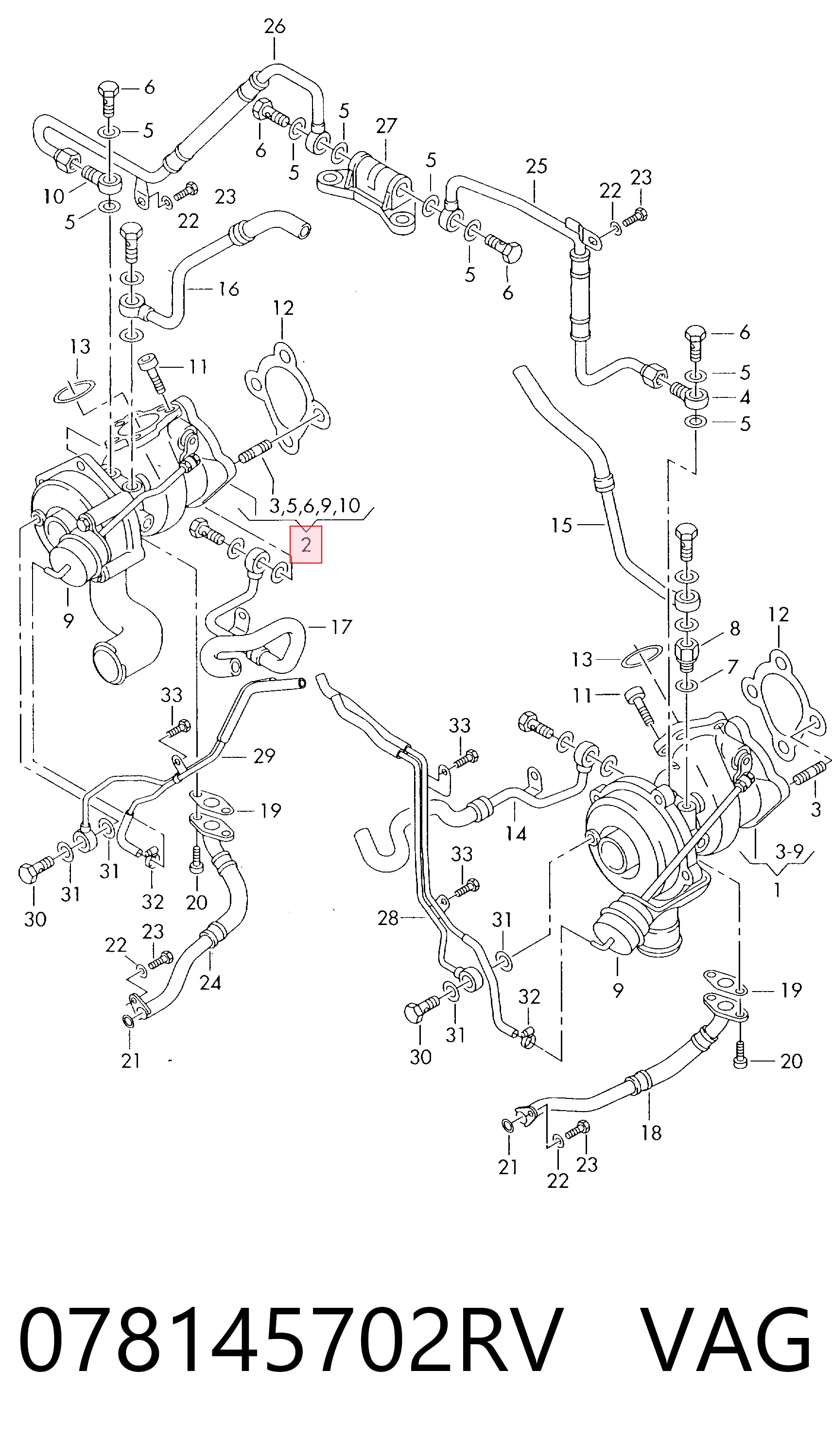 Турбокомпресор Borg-Warner 53039700070