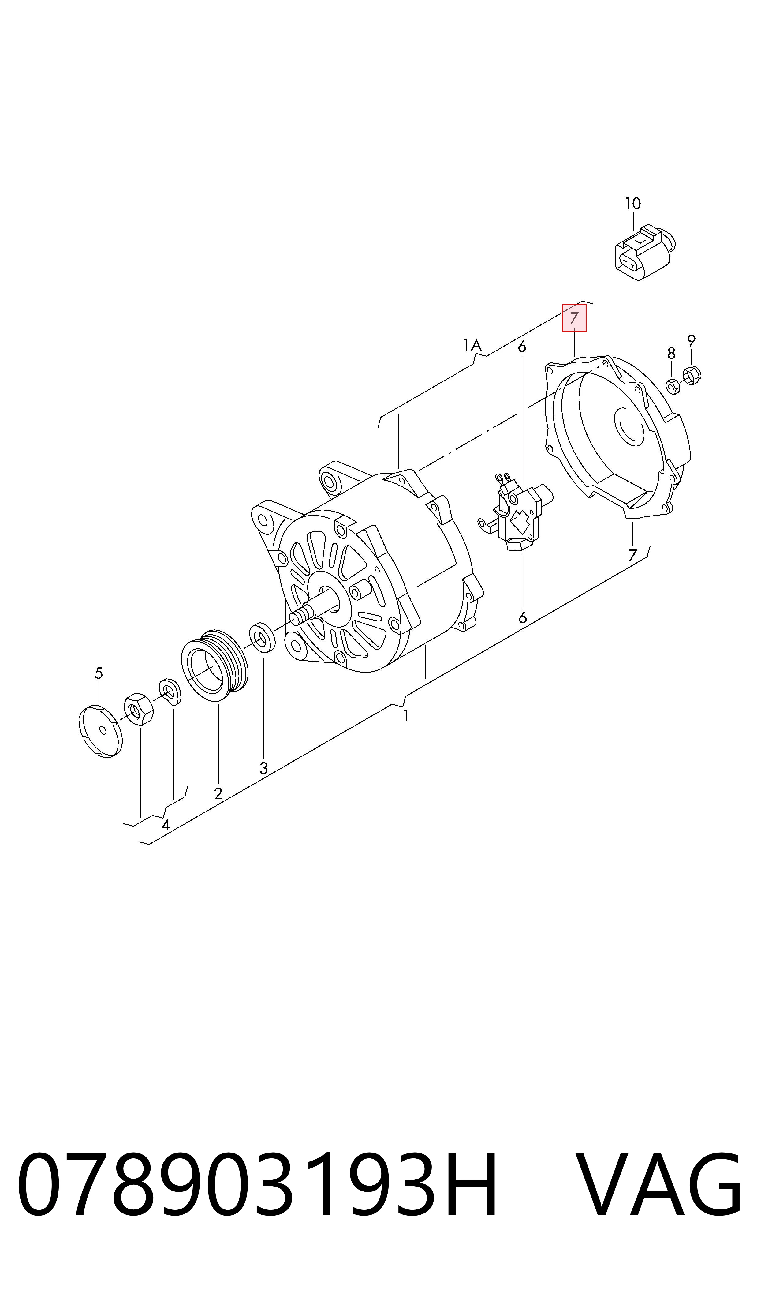 Кришка генератора задня Fendt V836679144