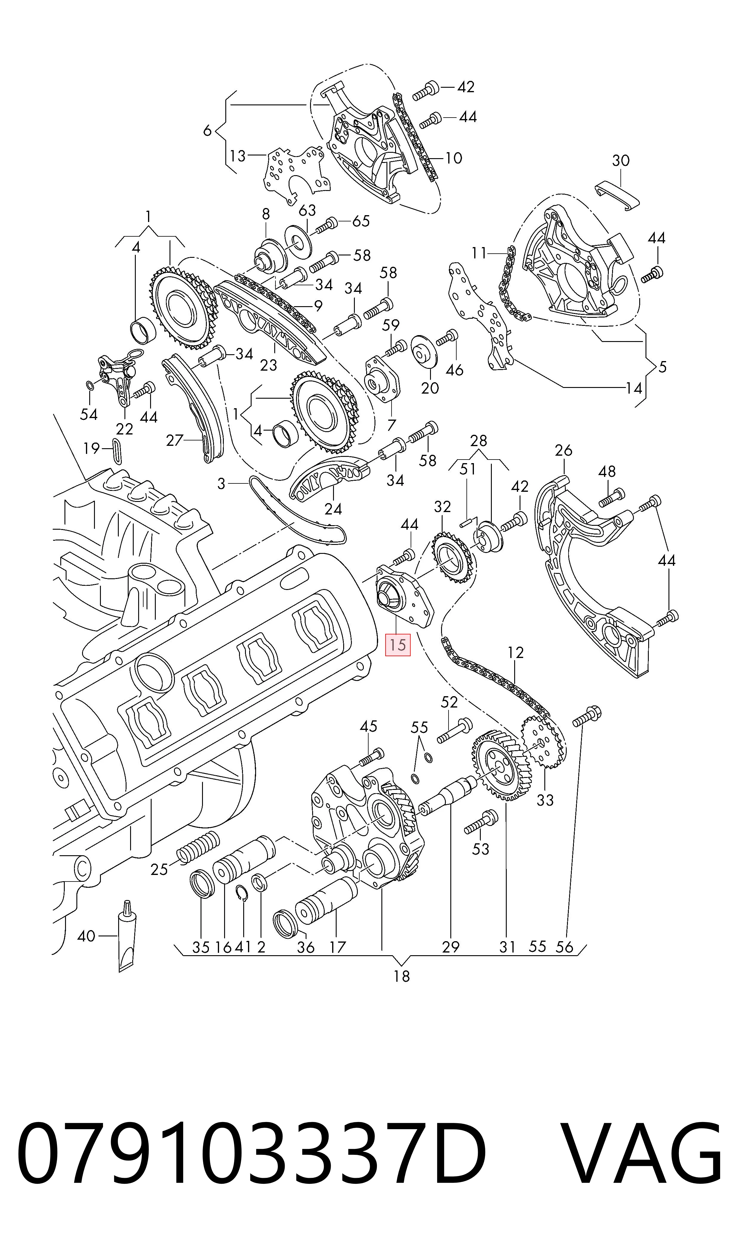  VAG 079103337D ціна, від 16.84 USD
