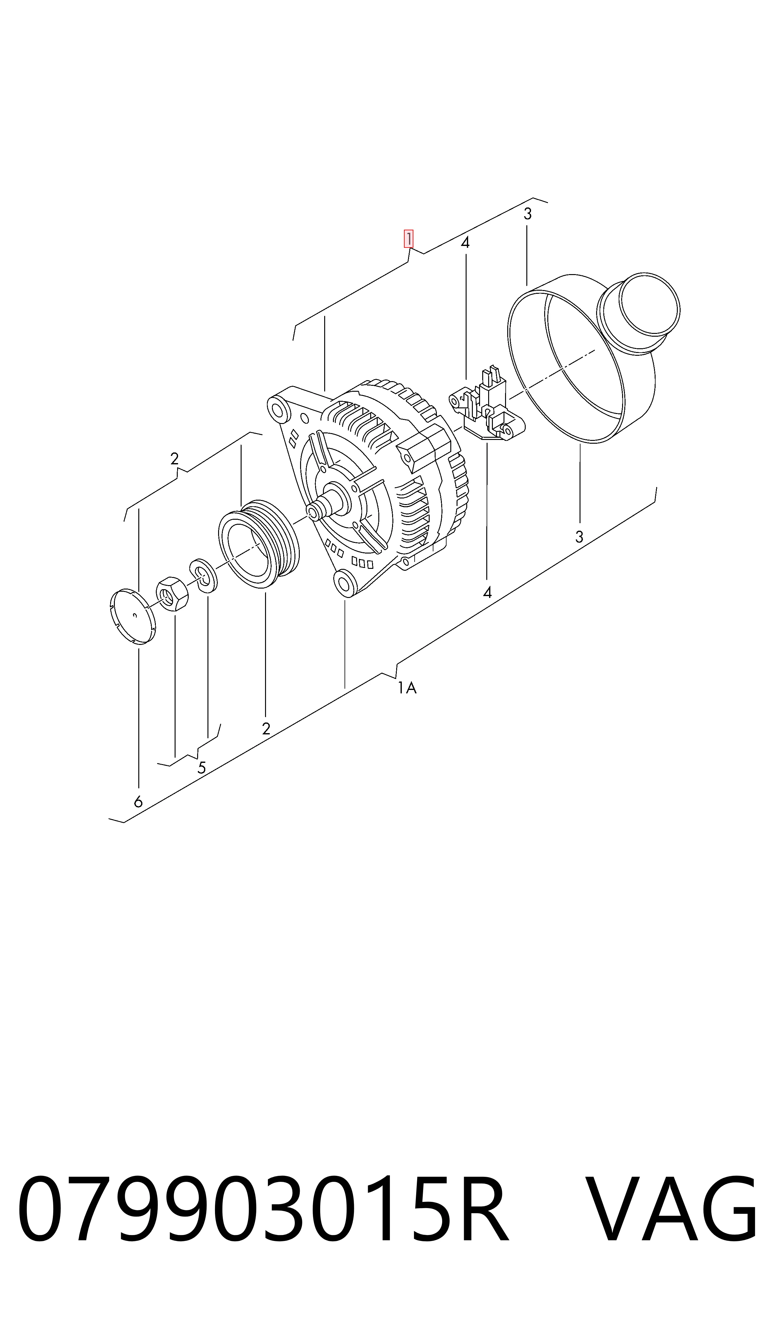 079903015R VAG Авто генератор