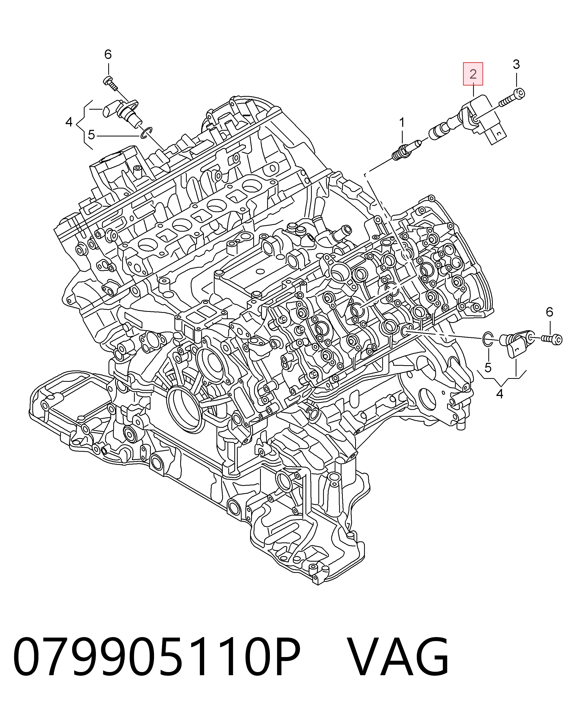 079905110P VAG Котушка запалювання