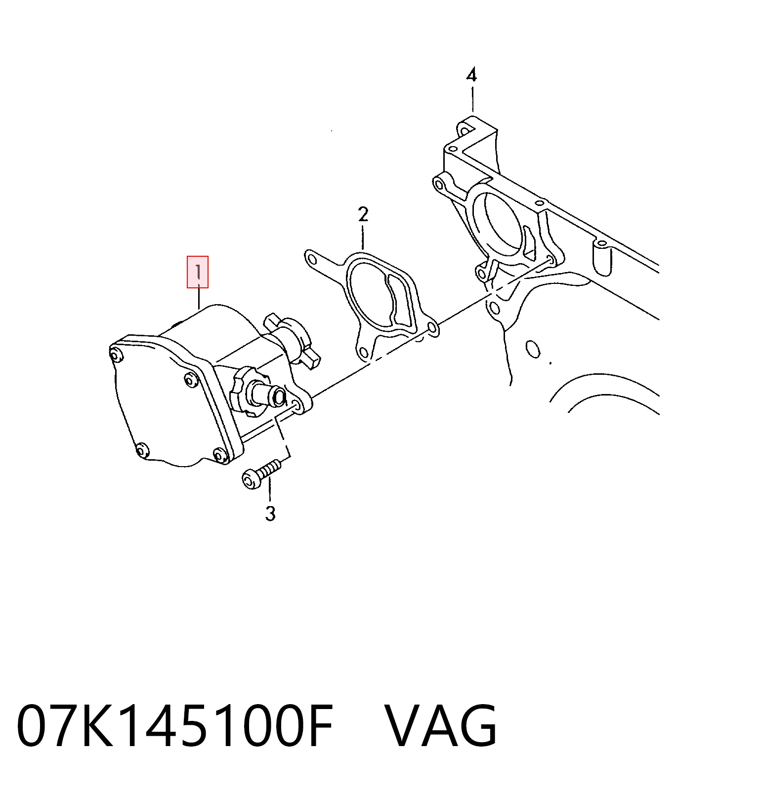 07K145100F VAG Насос вакуумний