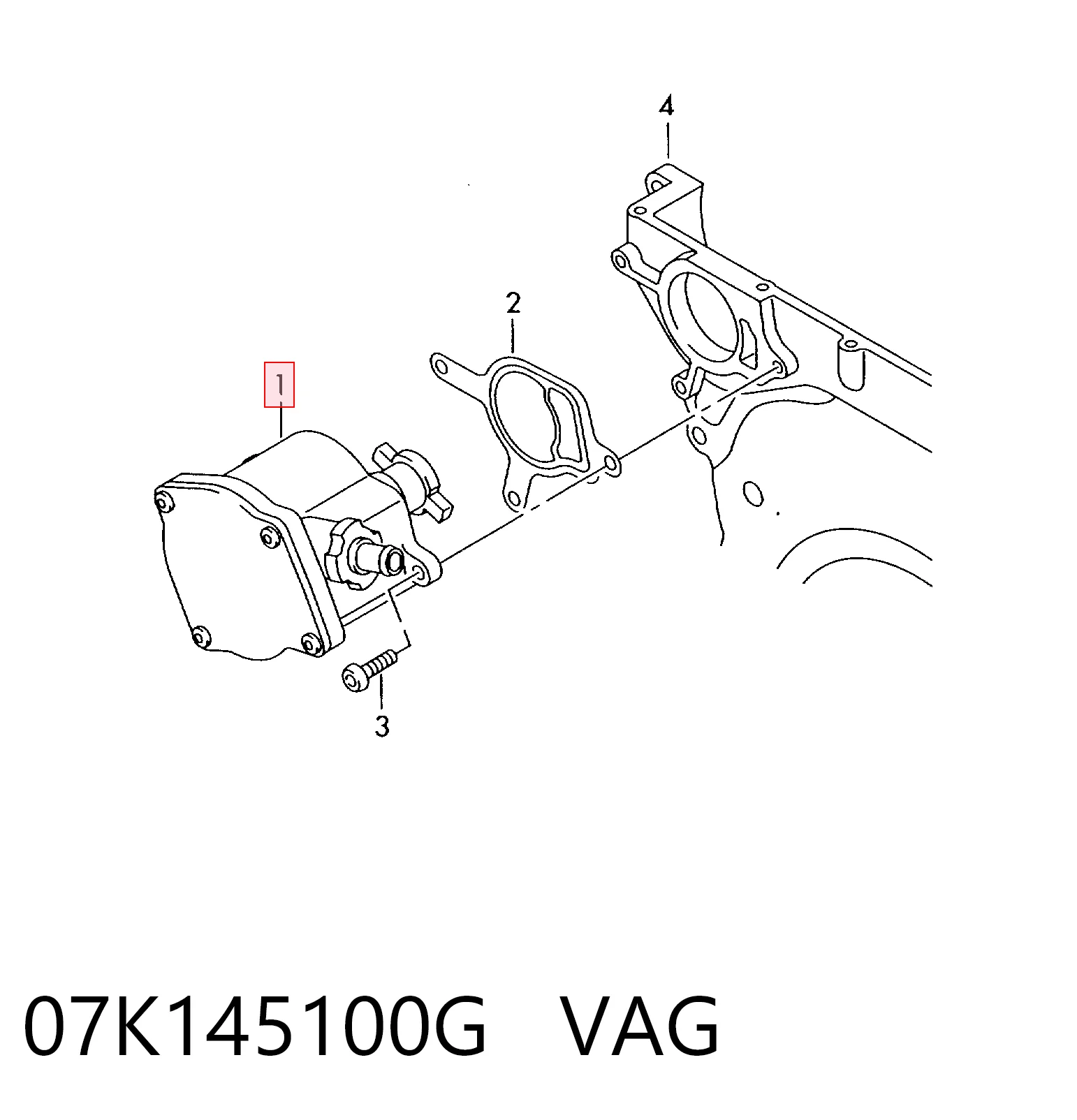 07K145100G VAG Насос вакуумний