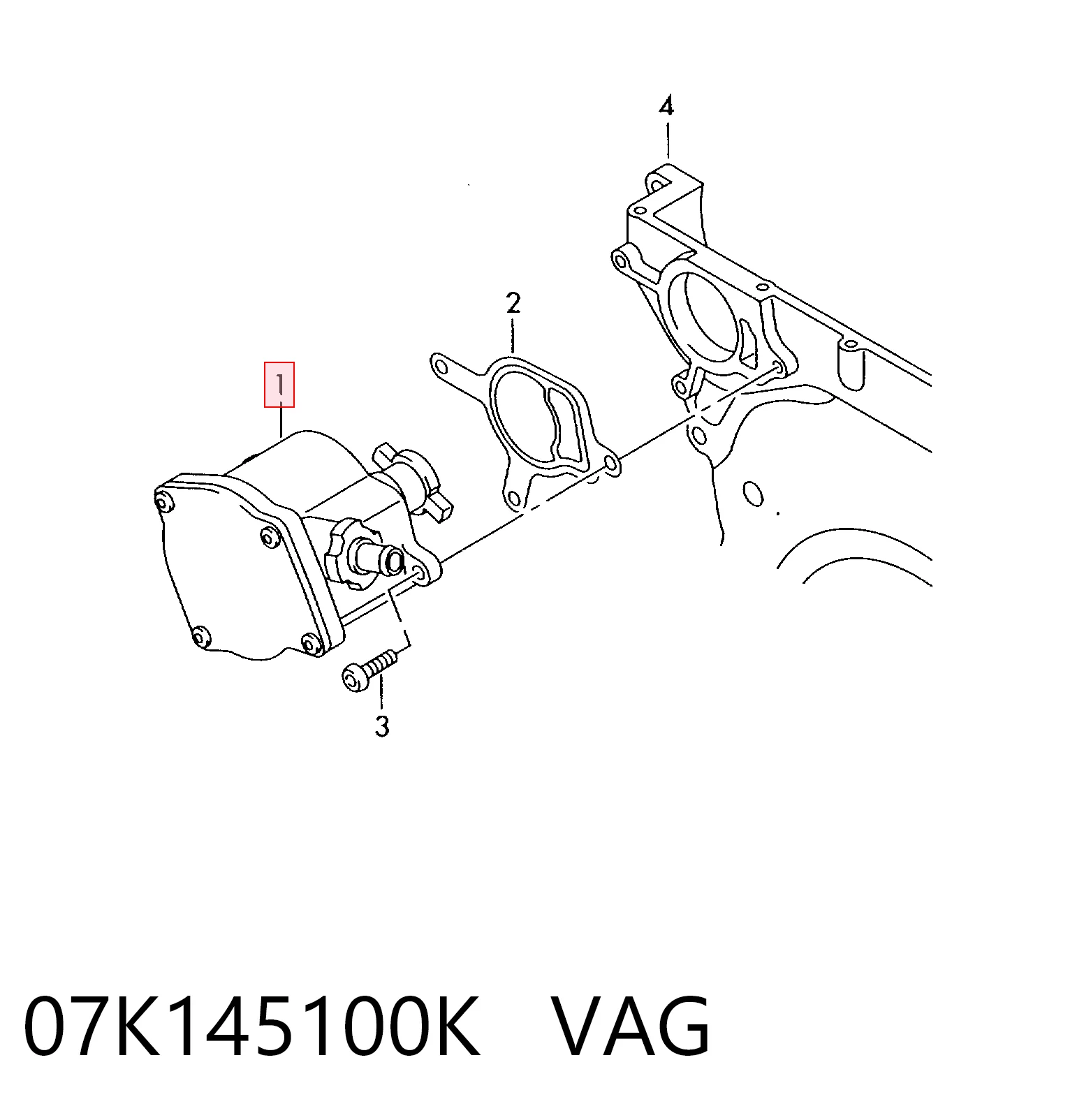 Насос вакуумний VAG 07K145100K ціна, від 29.63 USD