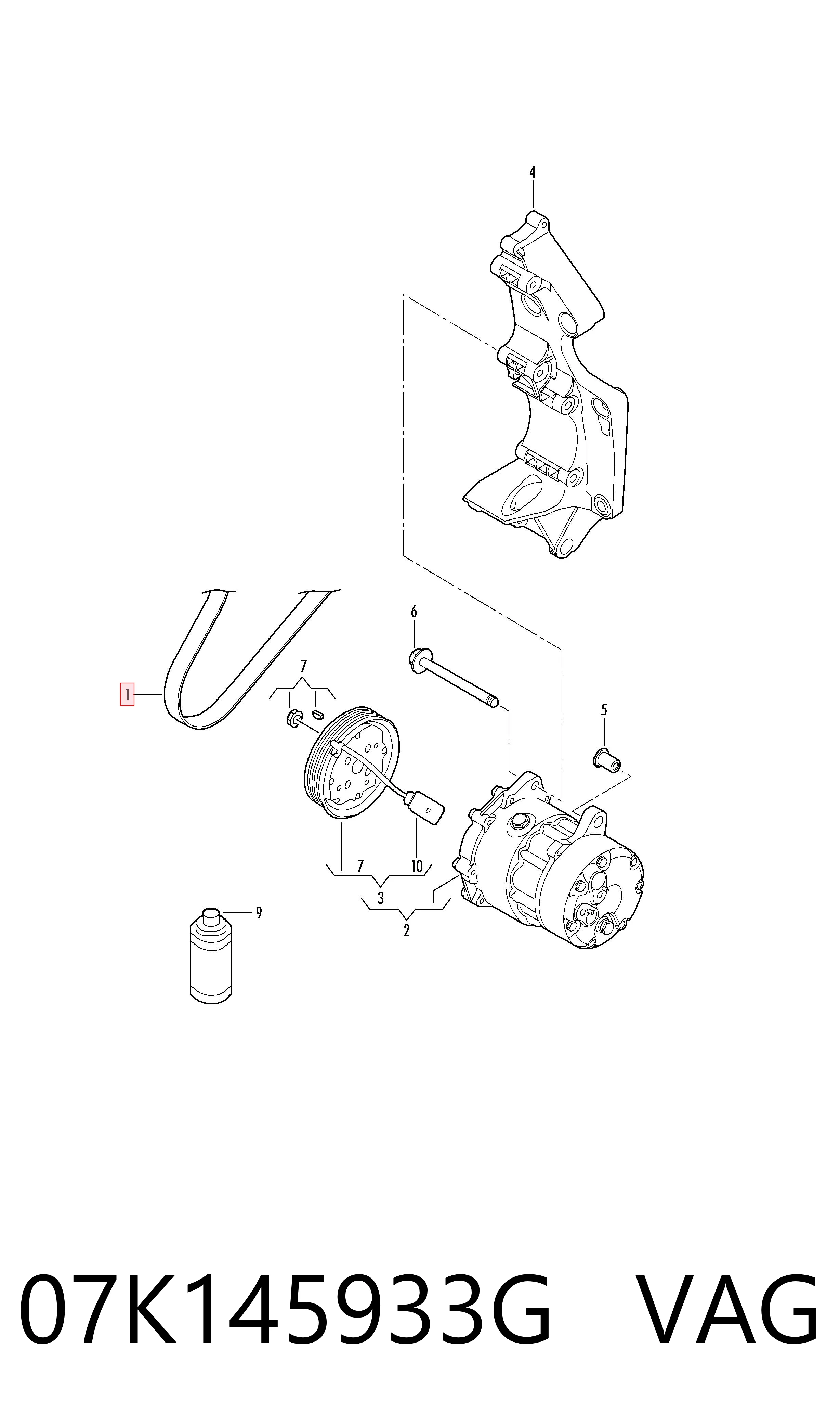 7626608 Fiat/Alfa/Lancia Поліклиновий ремінь