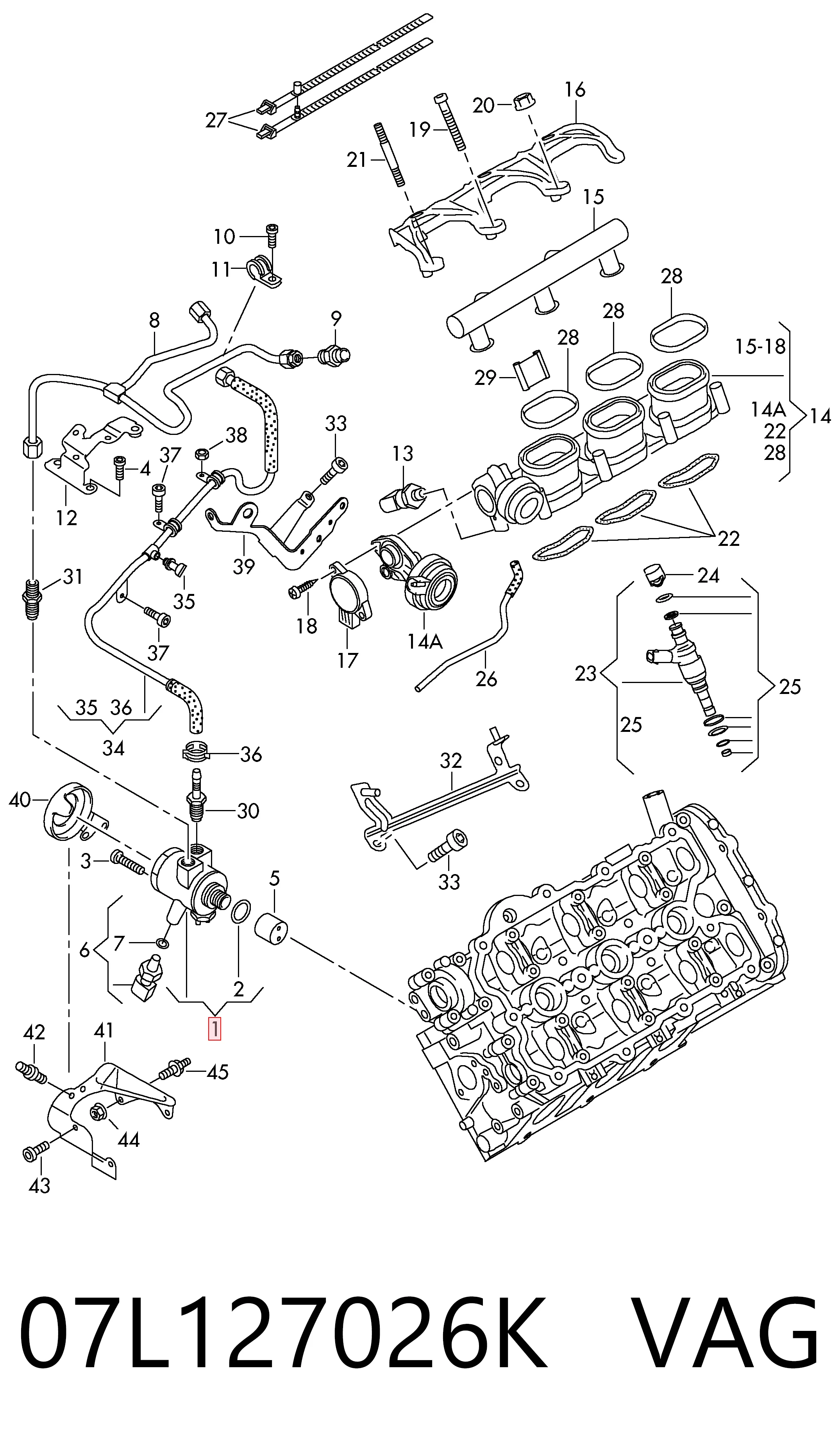 Насос паливний високого тиску VAG 07L127026K ціна, від 104.94 USD