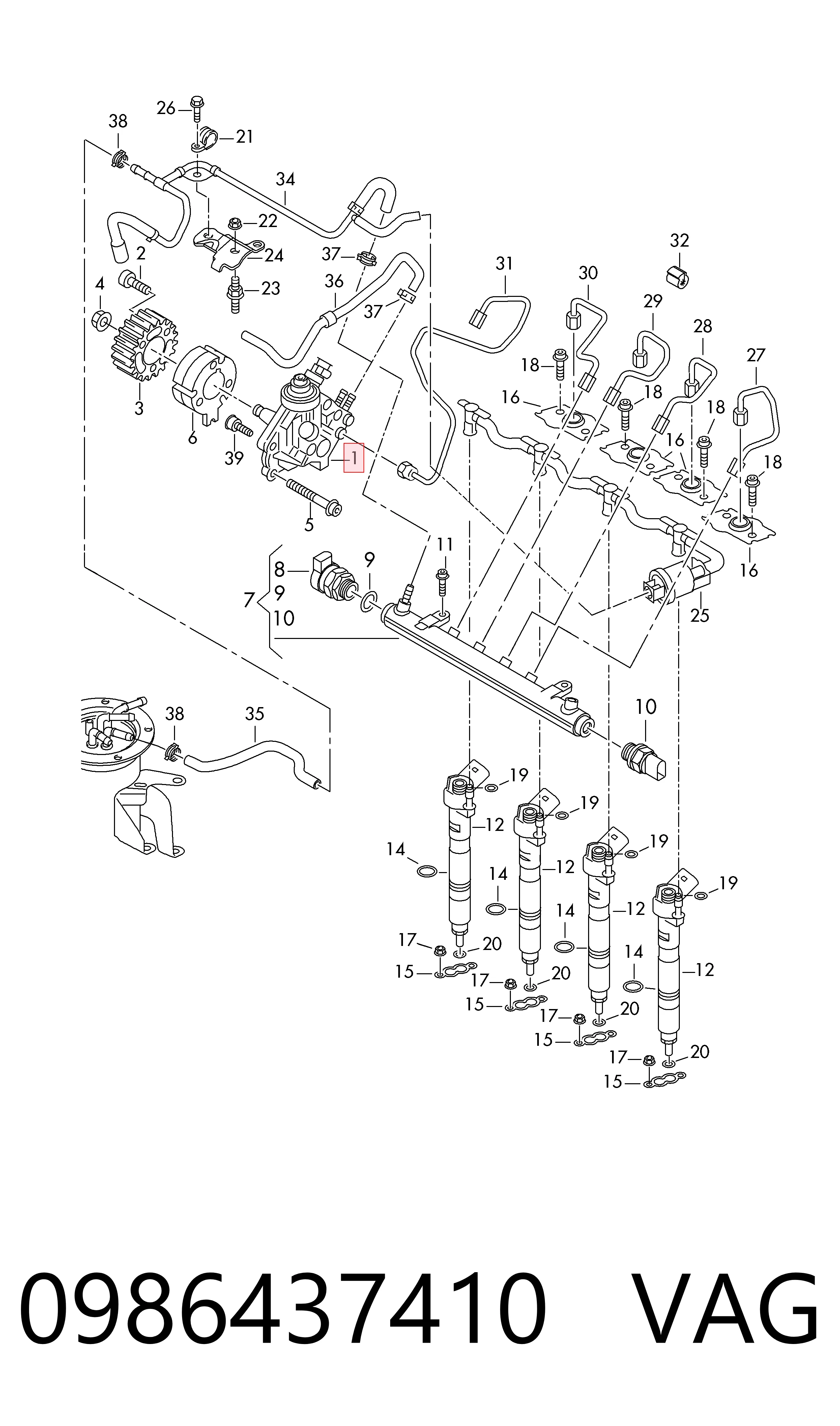 0445010546 Bosch Насос паливний високого тиску (ПНВТ)