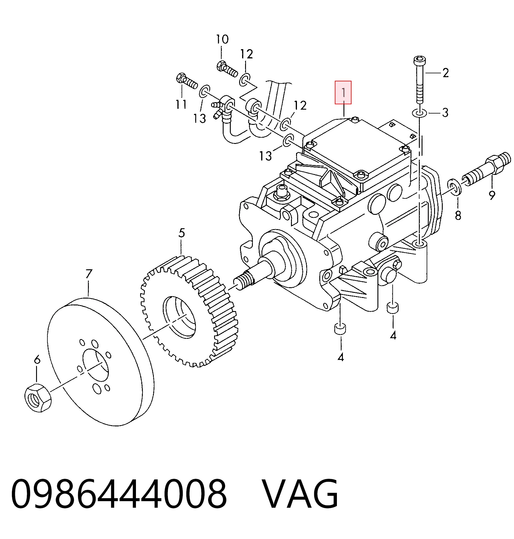 Купити Паливний насос високого тиску Volkswagen Passat B5 3B6