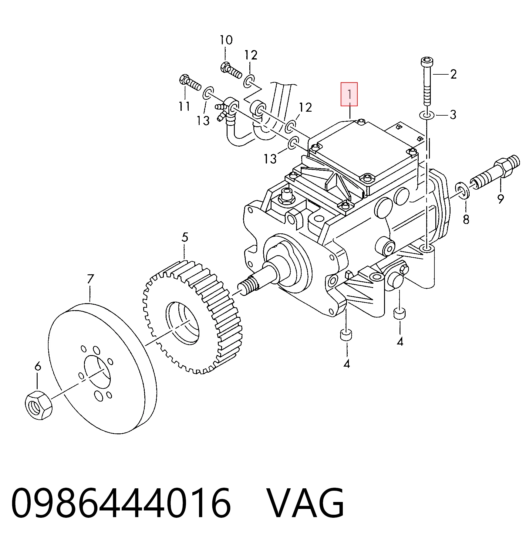 Купити Паливний насос високого тиску Audi A6 C5 4B2, 4B4
