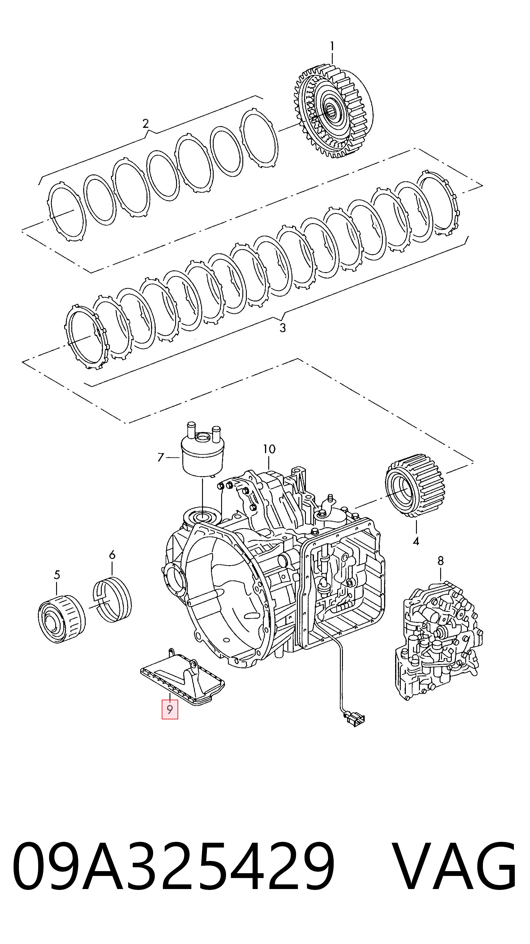 09A325429 VAG Масло в коробку автомат