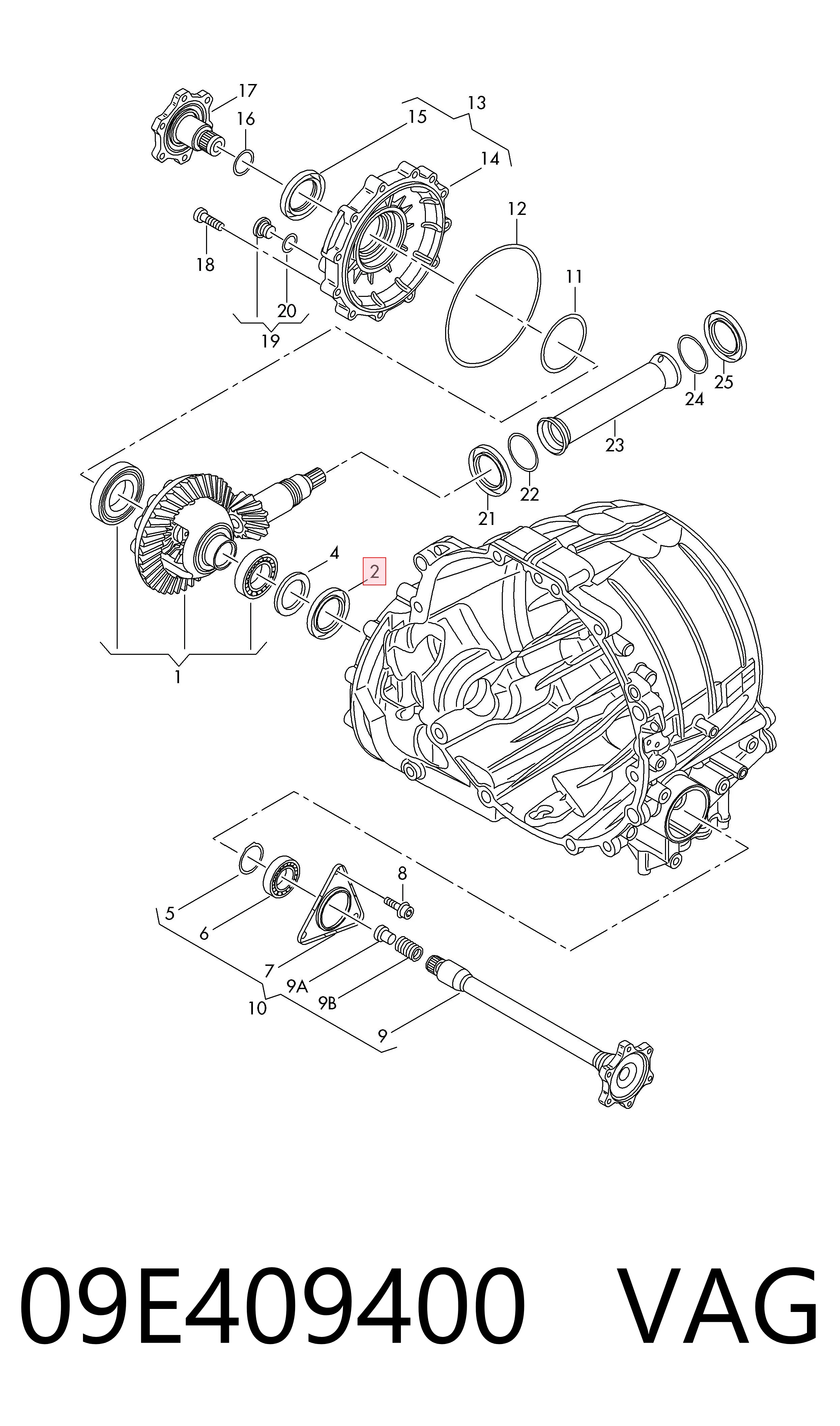 Сальник піввісі переднього моста, лівої ZF Parts 734319703 ціна, від 8.06 USD